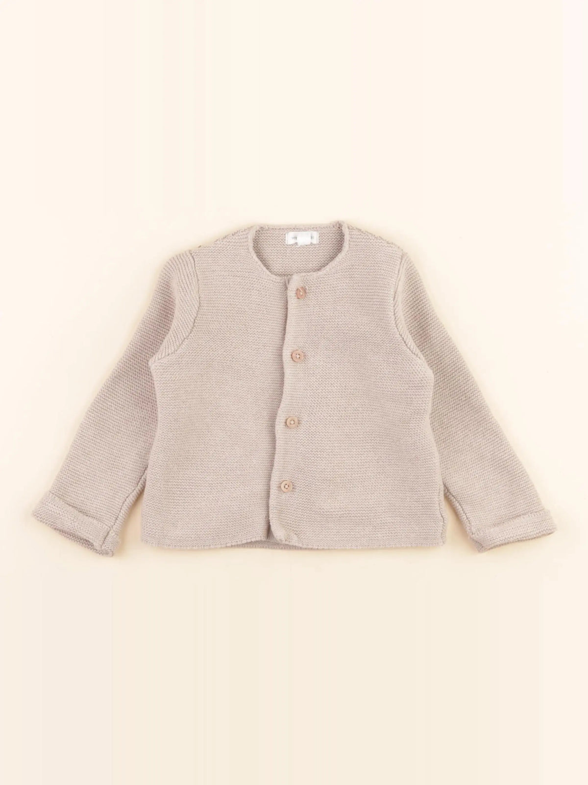 Vertbaudet - gilet marron - 12 mois
