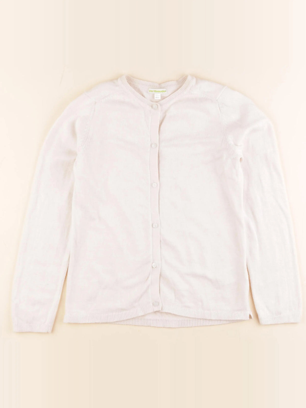 Vertbaudet - gilet beige - 10 ans