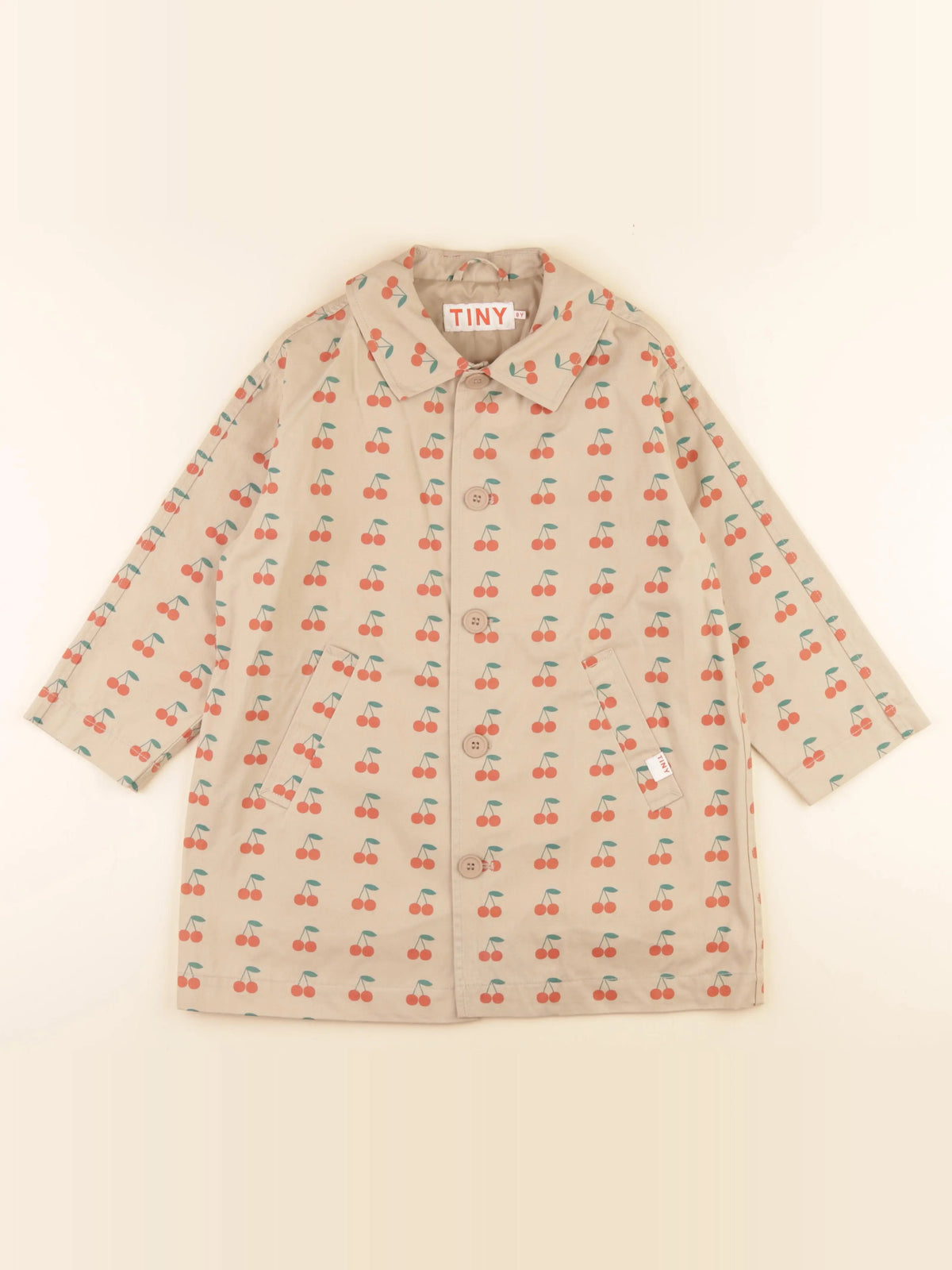 Tiny Cottons - veste marron, rouge - 8 ans