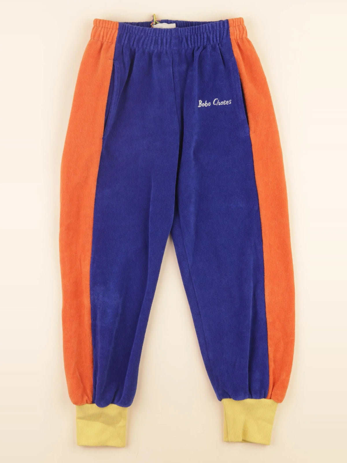 Bobo Choses - jogging bleu, orange - 6/7 ans