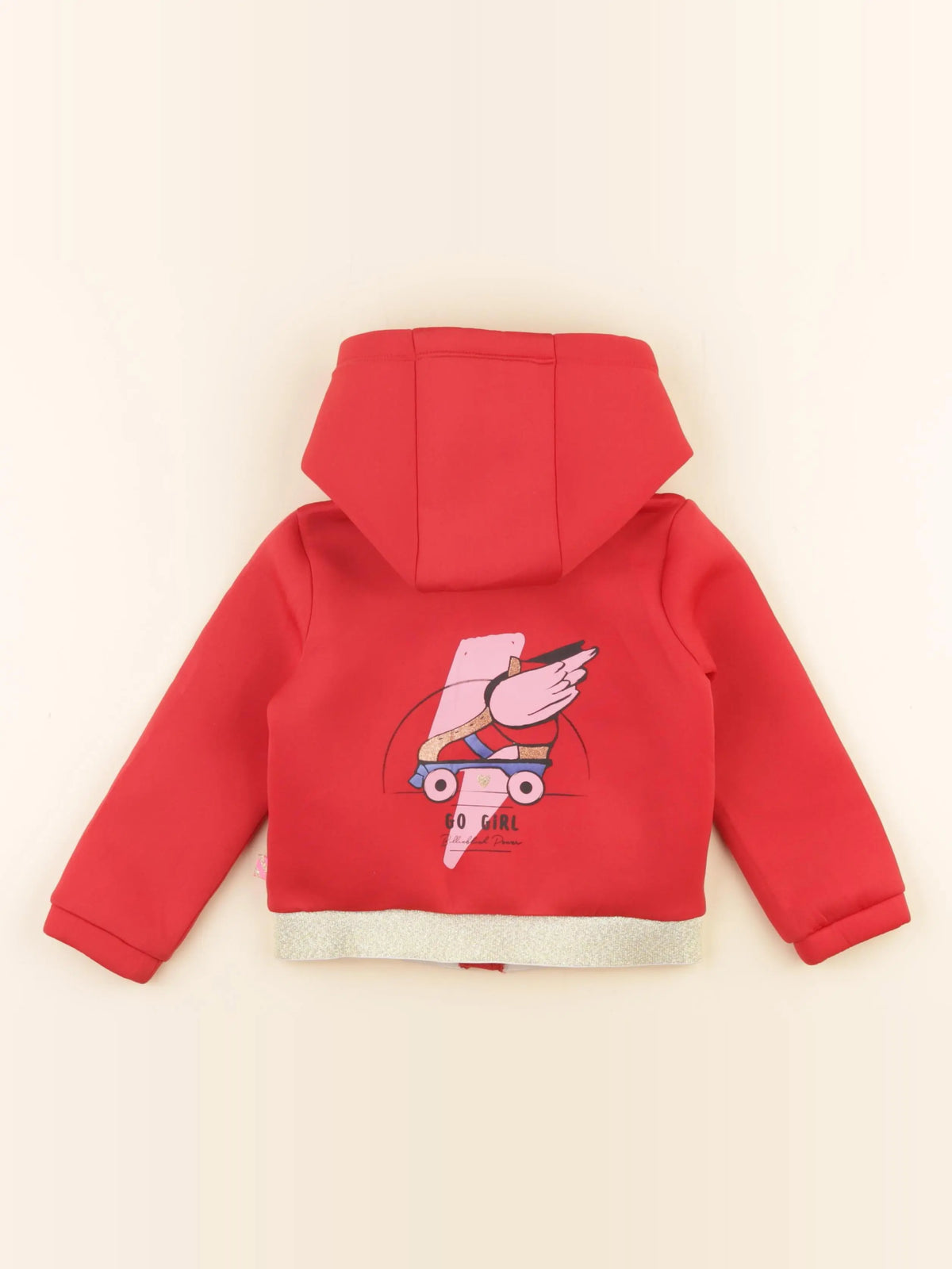 Billie Blush - sweat imprimé au dos rouge - 3 ans