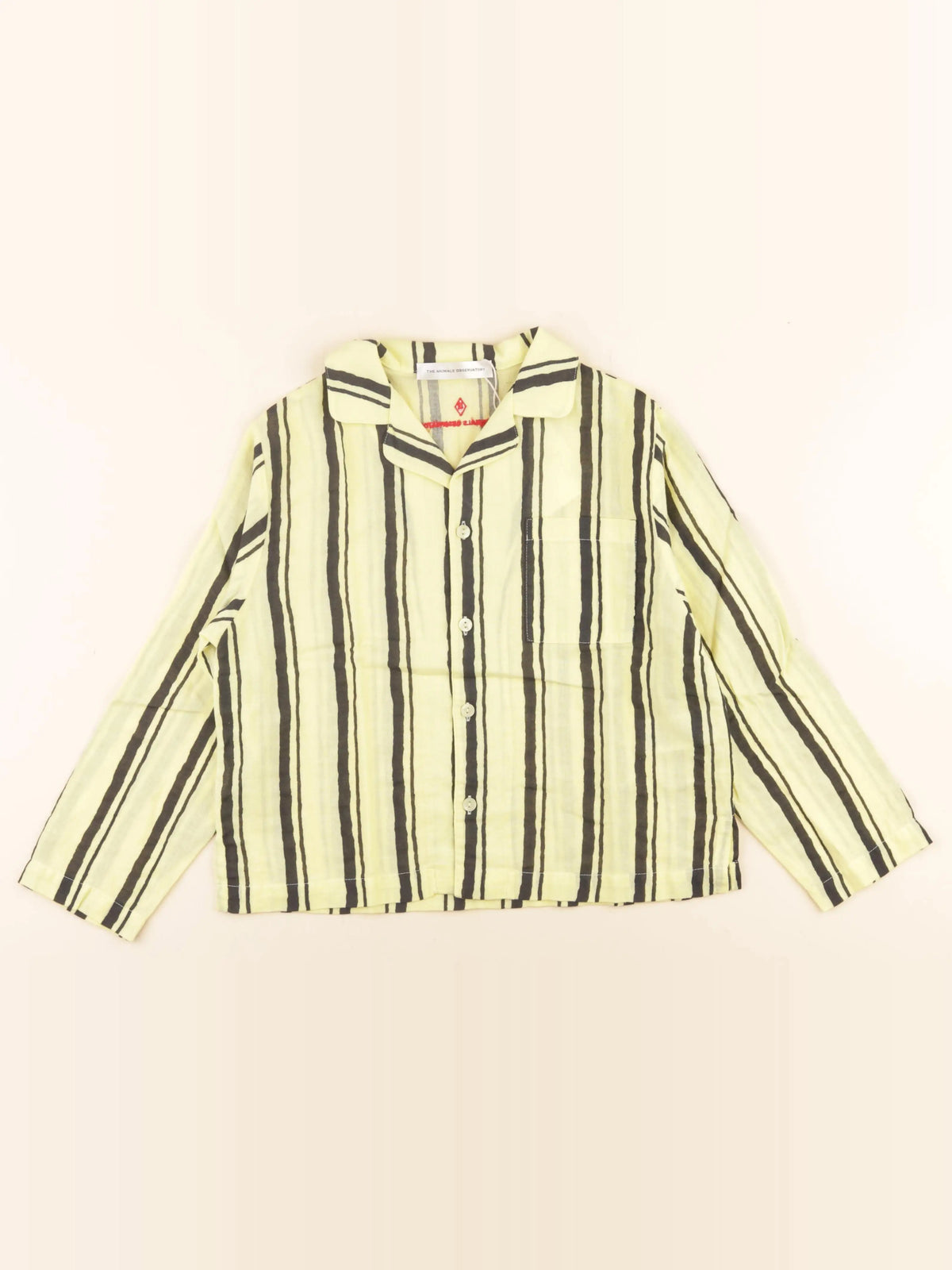The animals observatory - chemise jaune, noir - 6 ans