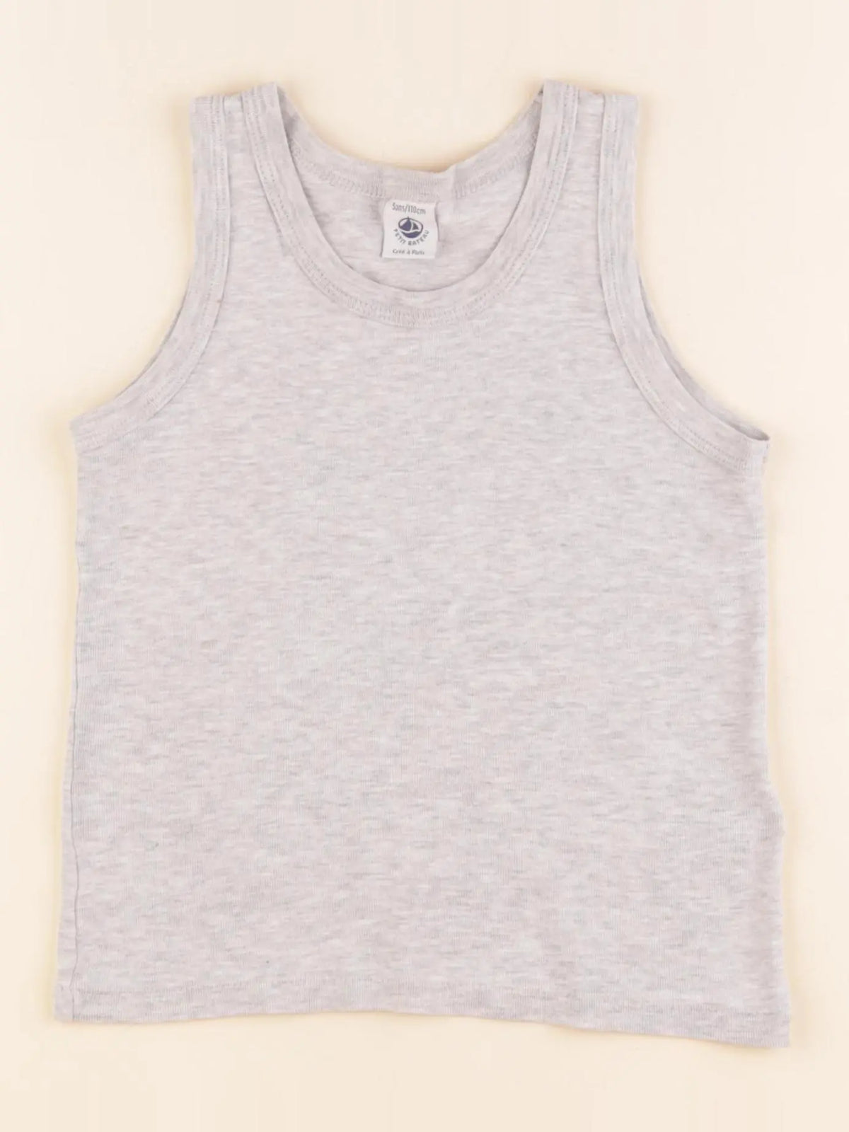 Petit Bateau - maillot de corps gris - 5 ans