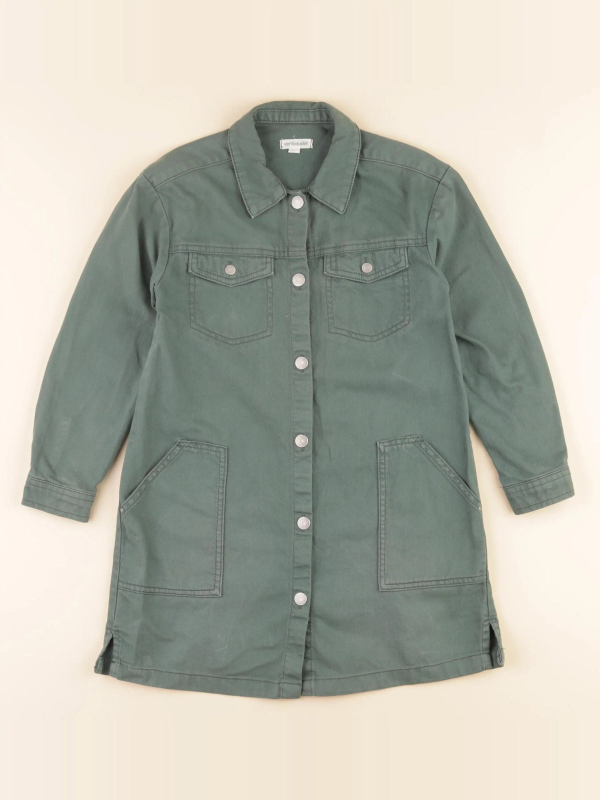 Vertbaudet - robe vert - 8 ans
