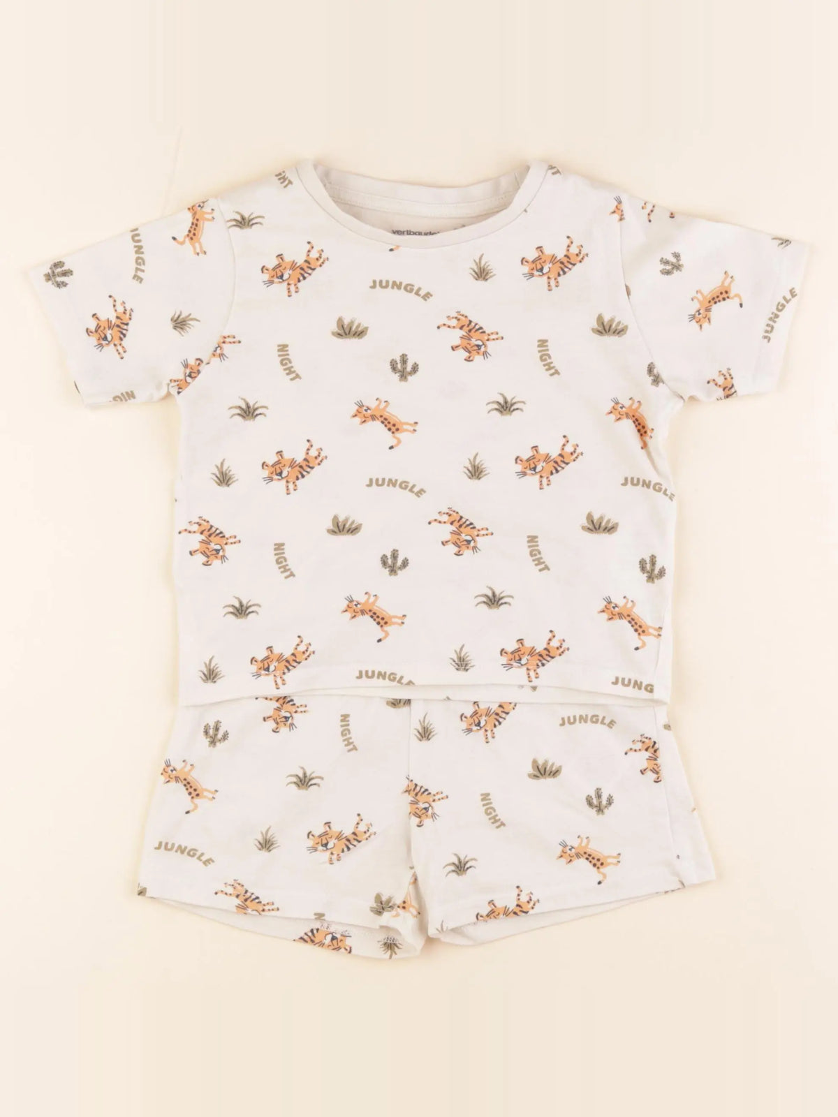 Vertbaudet - pyjama coton beige - 3 ans
