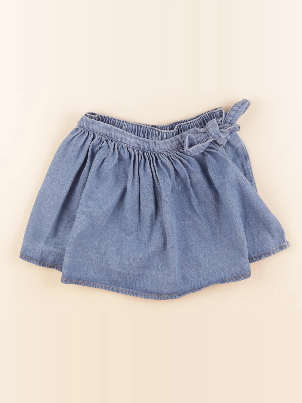 Vertbaudet - jupe short bleu - 5 ans
