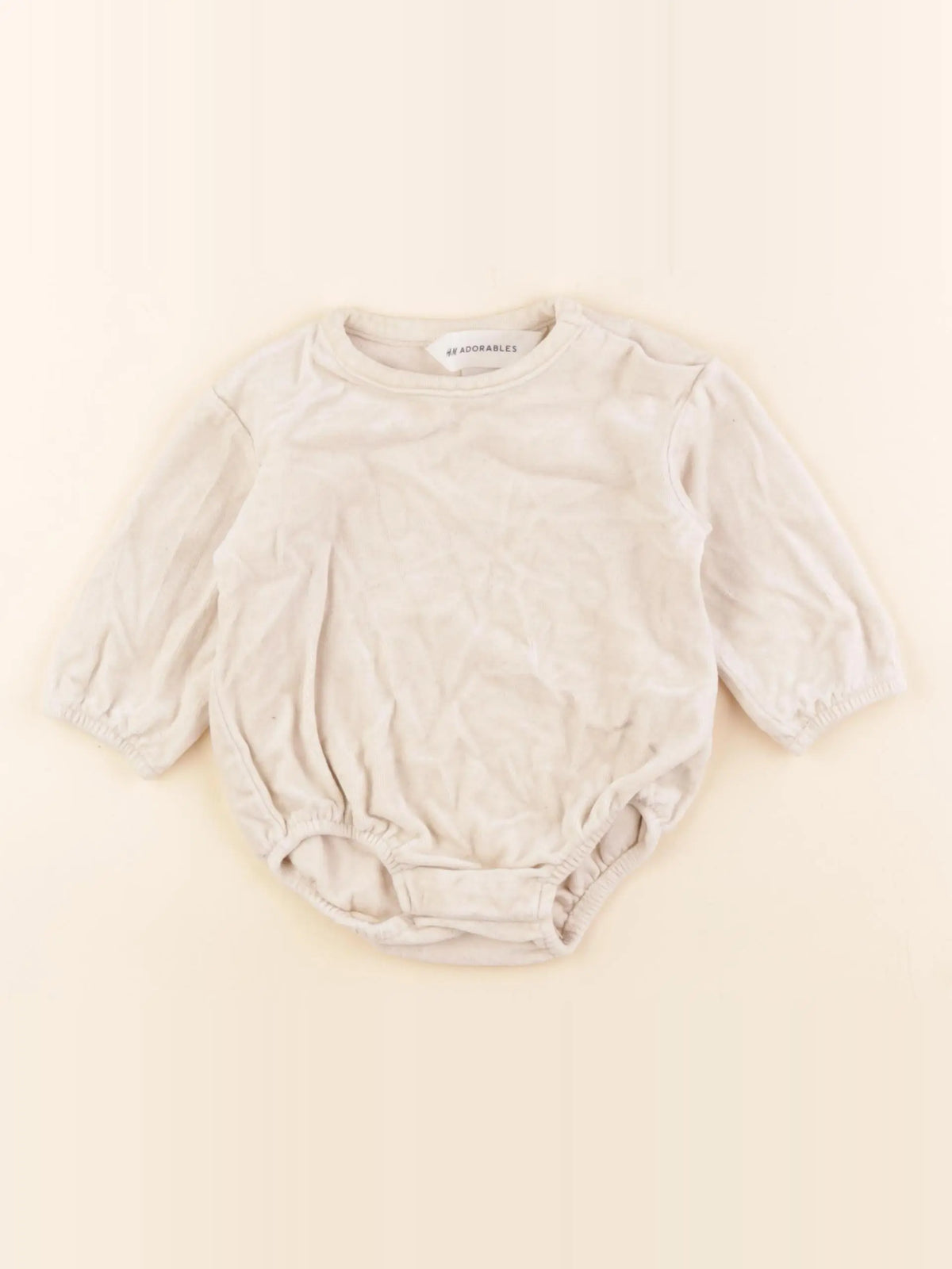 H&M - combinaison beige - 4/6 mois