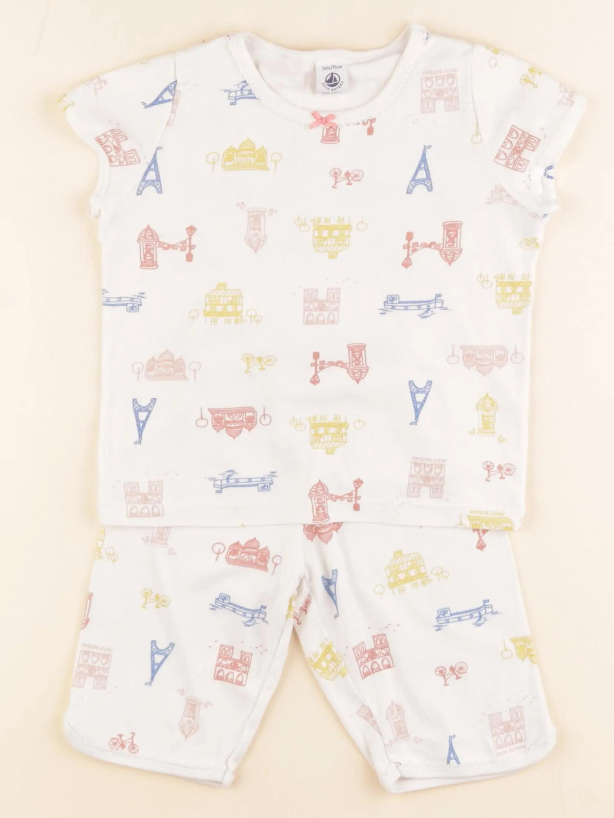 Petit Bateau - pyjama coton multicolore - 3 ans