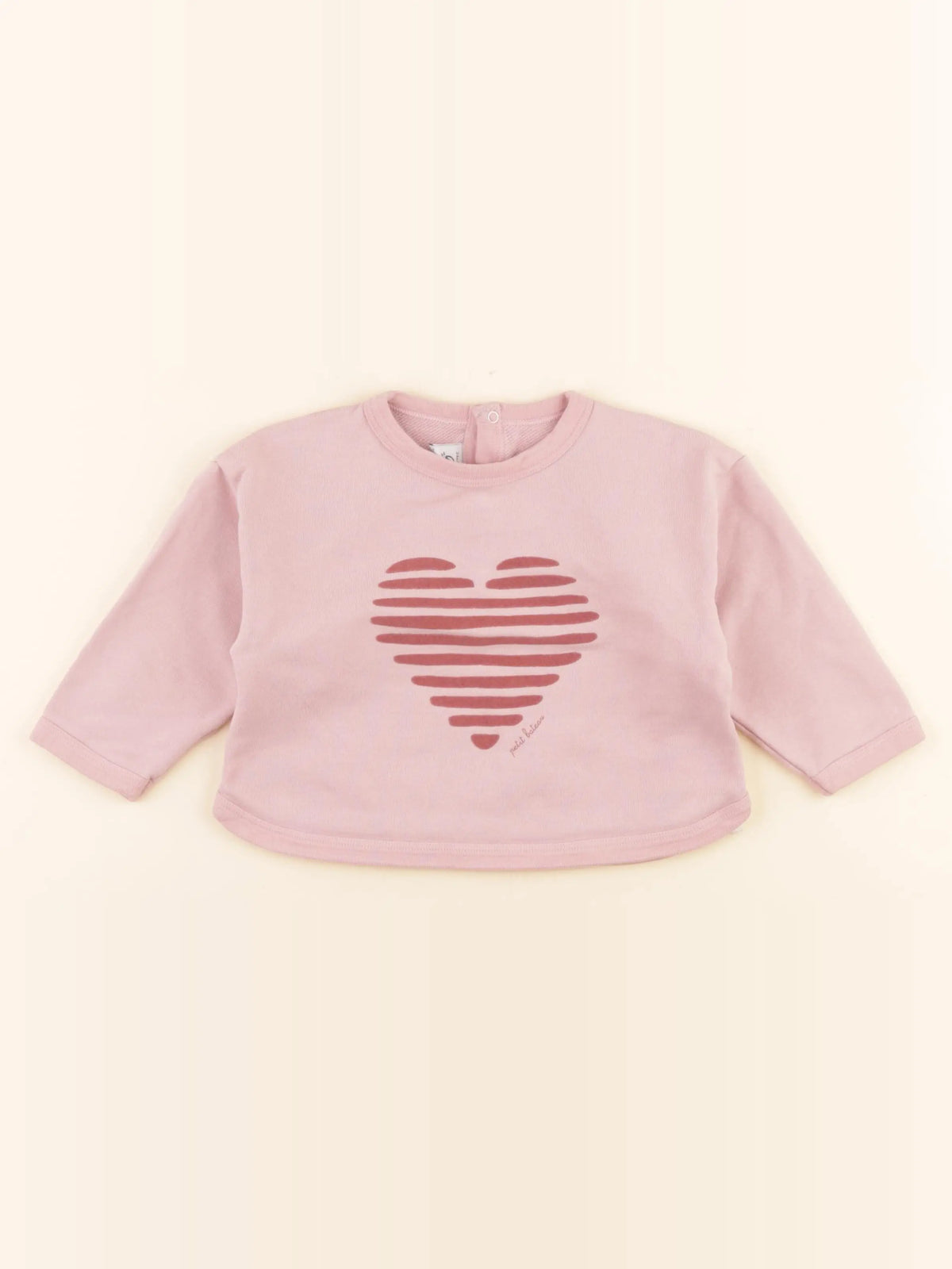 Petit Bateau - sweat rose - 24 mois