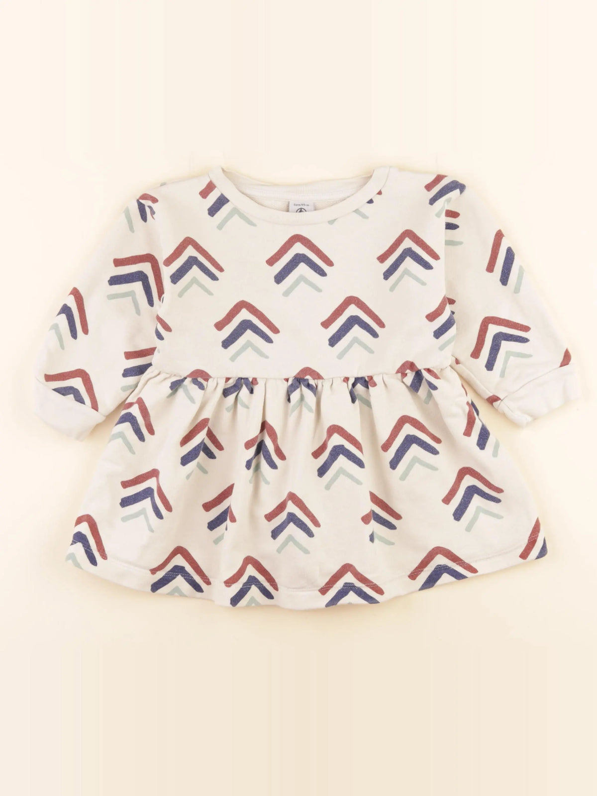Petit Bateau - robe beige - 3 ans