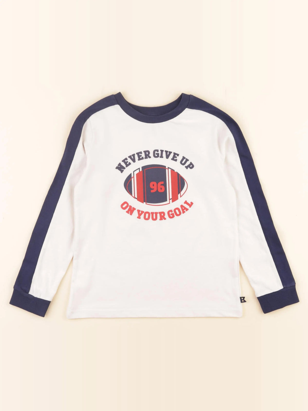 Okaidi - tee-shirt blanc, bleu - 5 ans