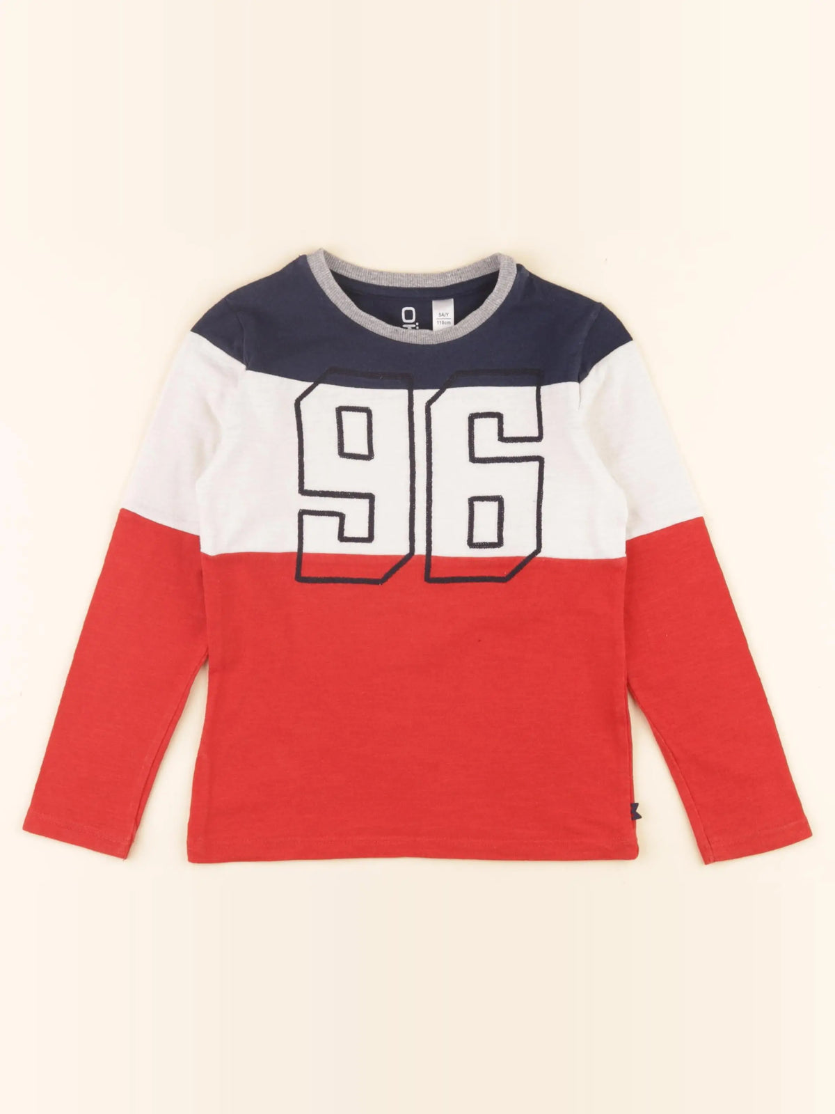 Okaidi - tee-shirt bleu, rouge - 5 ans