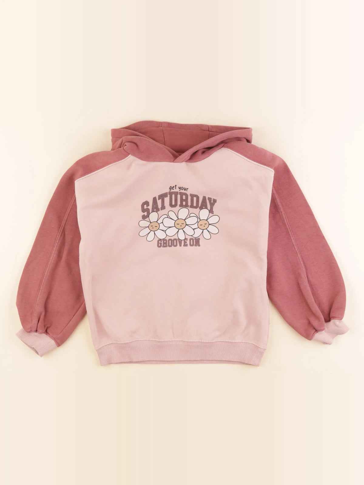 Vertbaudet - sweat rose - 8 ans