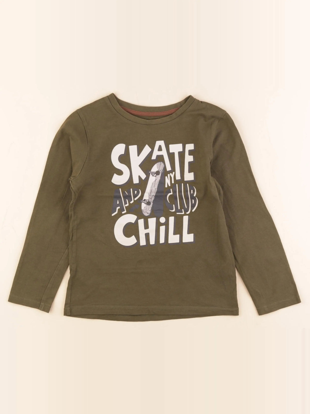 Vertbaudet - tee-shirt vert - 8 ans