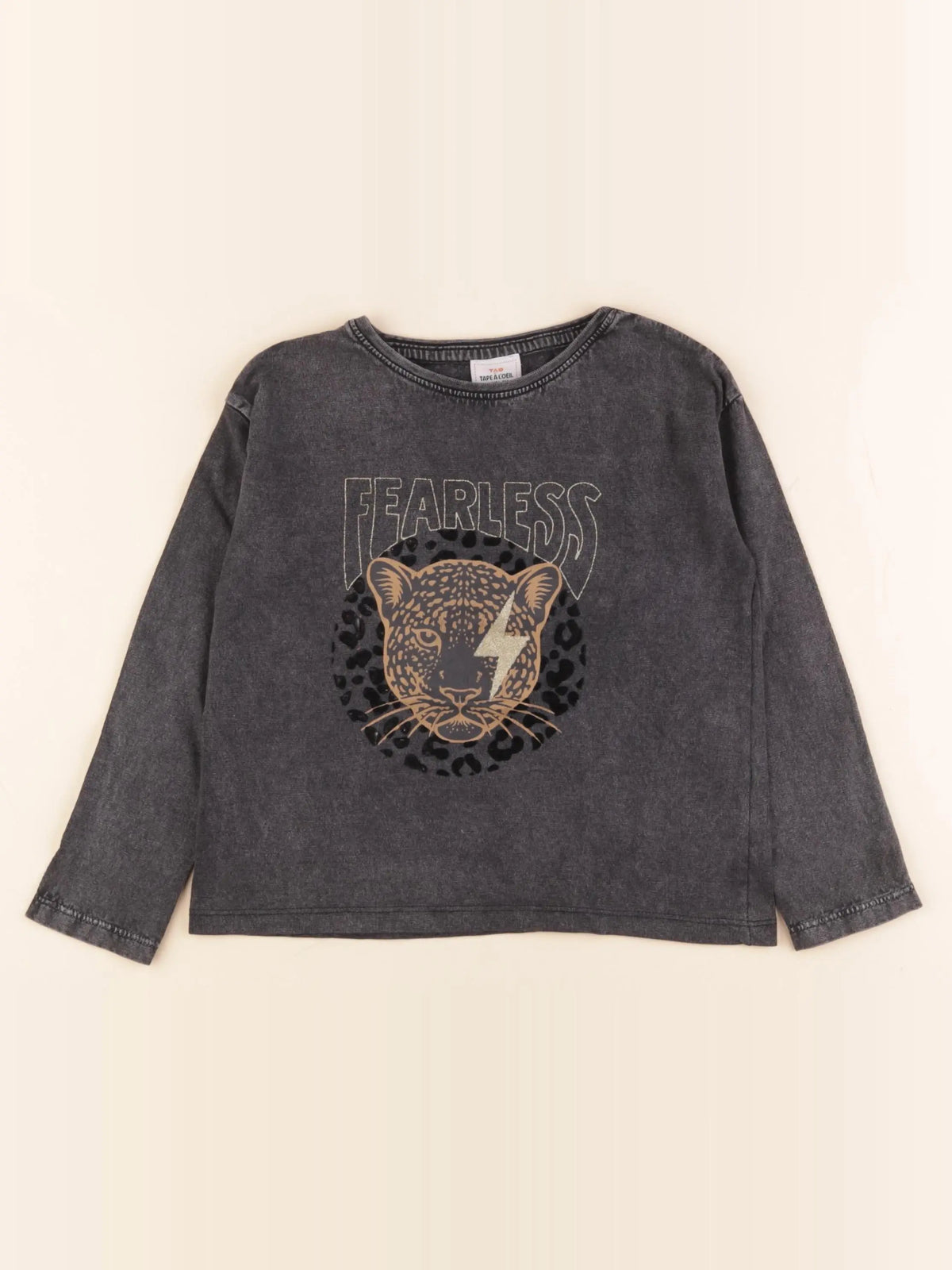 Tape à l'oeil - tee-shirt gris, or - 4 ans