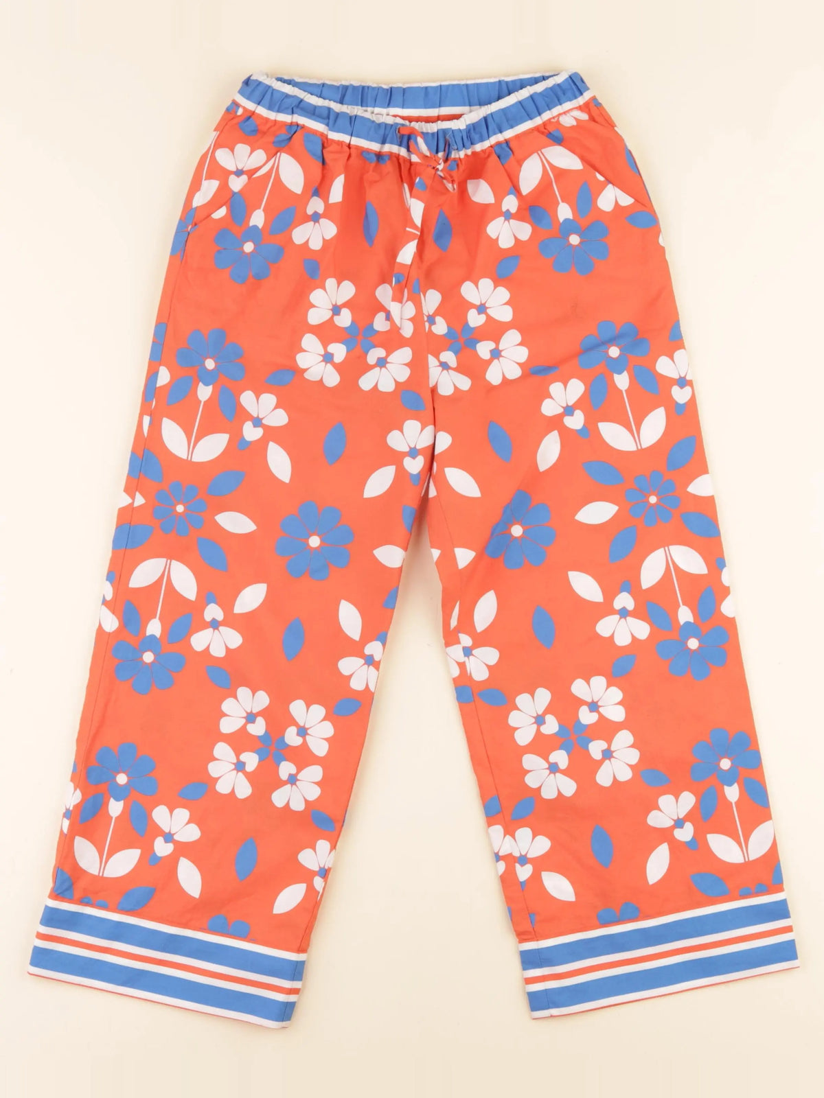 Jacadi - pantalon orange - 8 ans