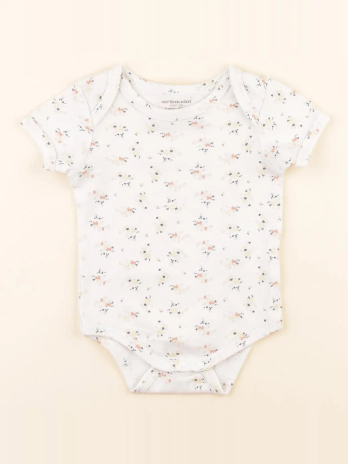 Vertbaudet - body blanc - 6 mois
