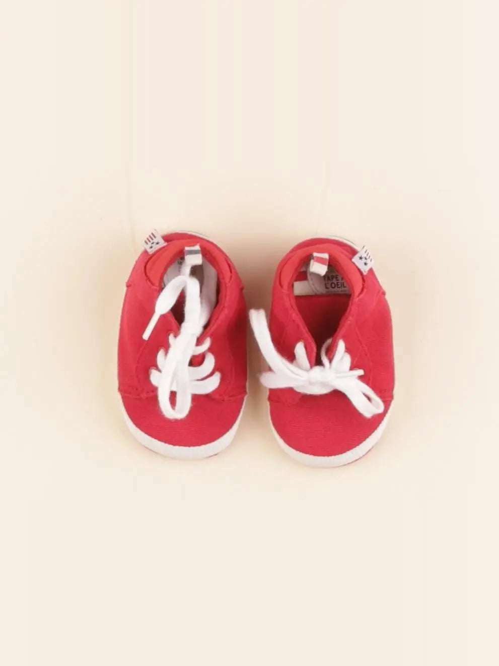 Tape à l'oeil - chaussons rouge - pointure 17/18