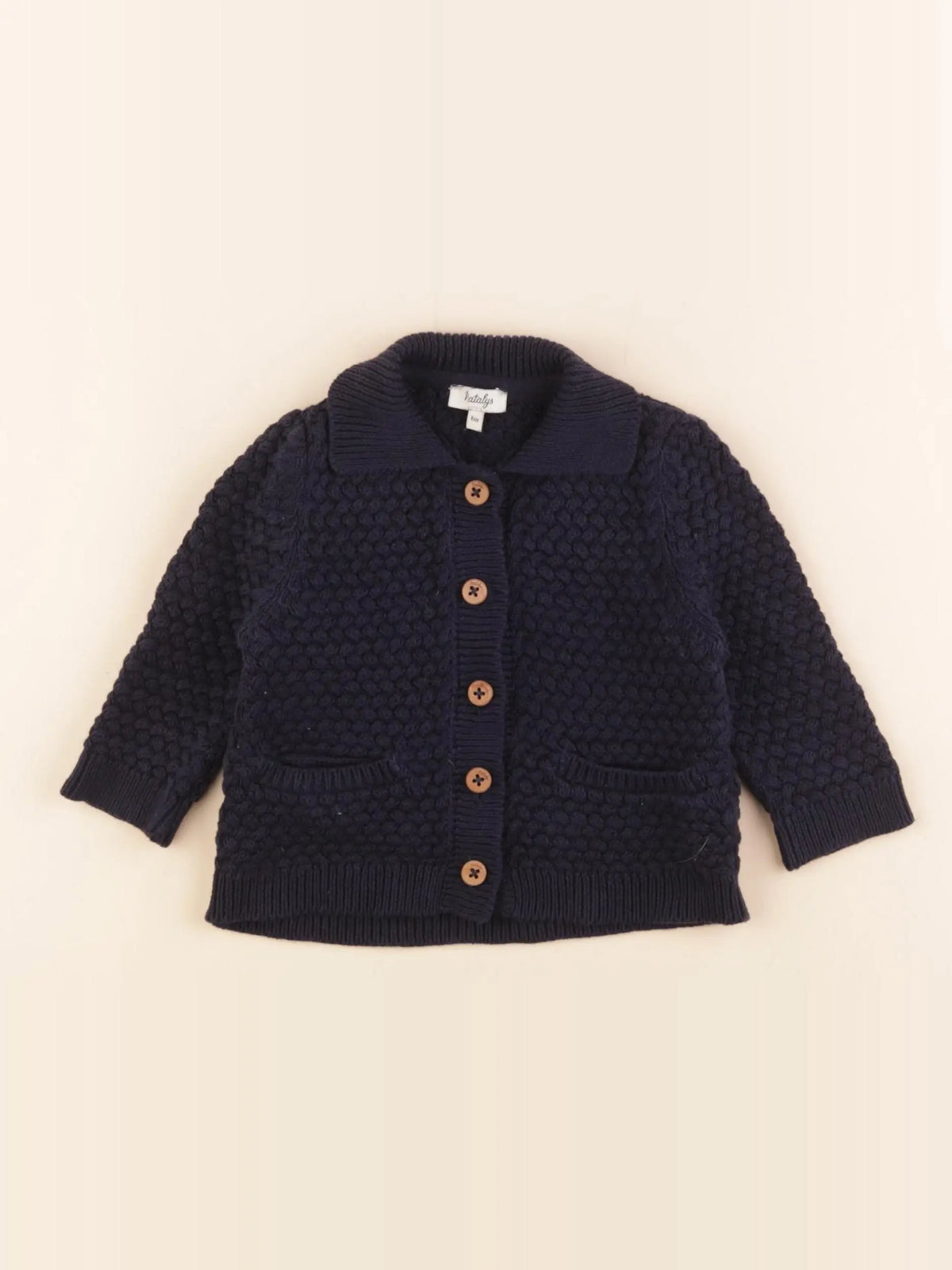 Natalys - gilet bleu - 6 mois