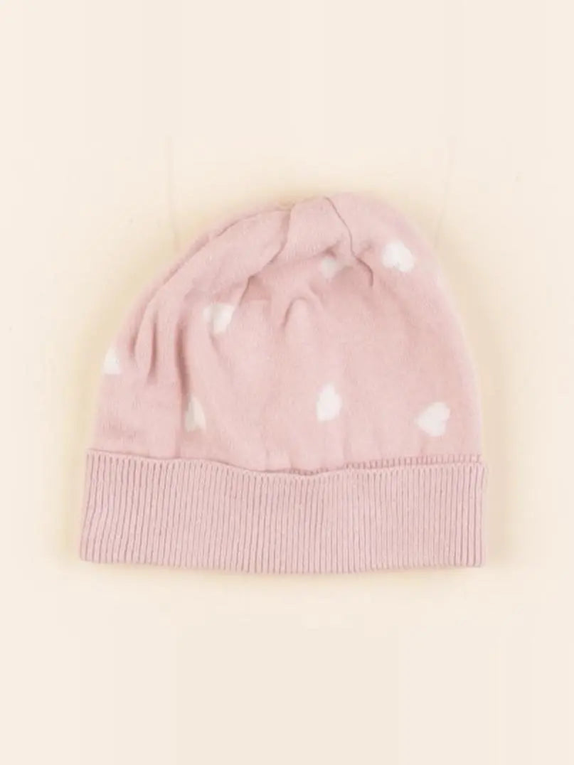 Vertbaudet - bonnet rose - 3/6 mois