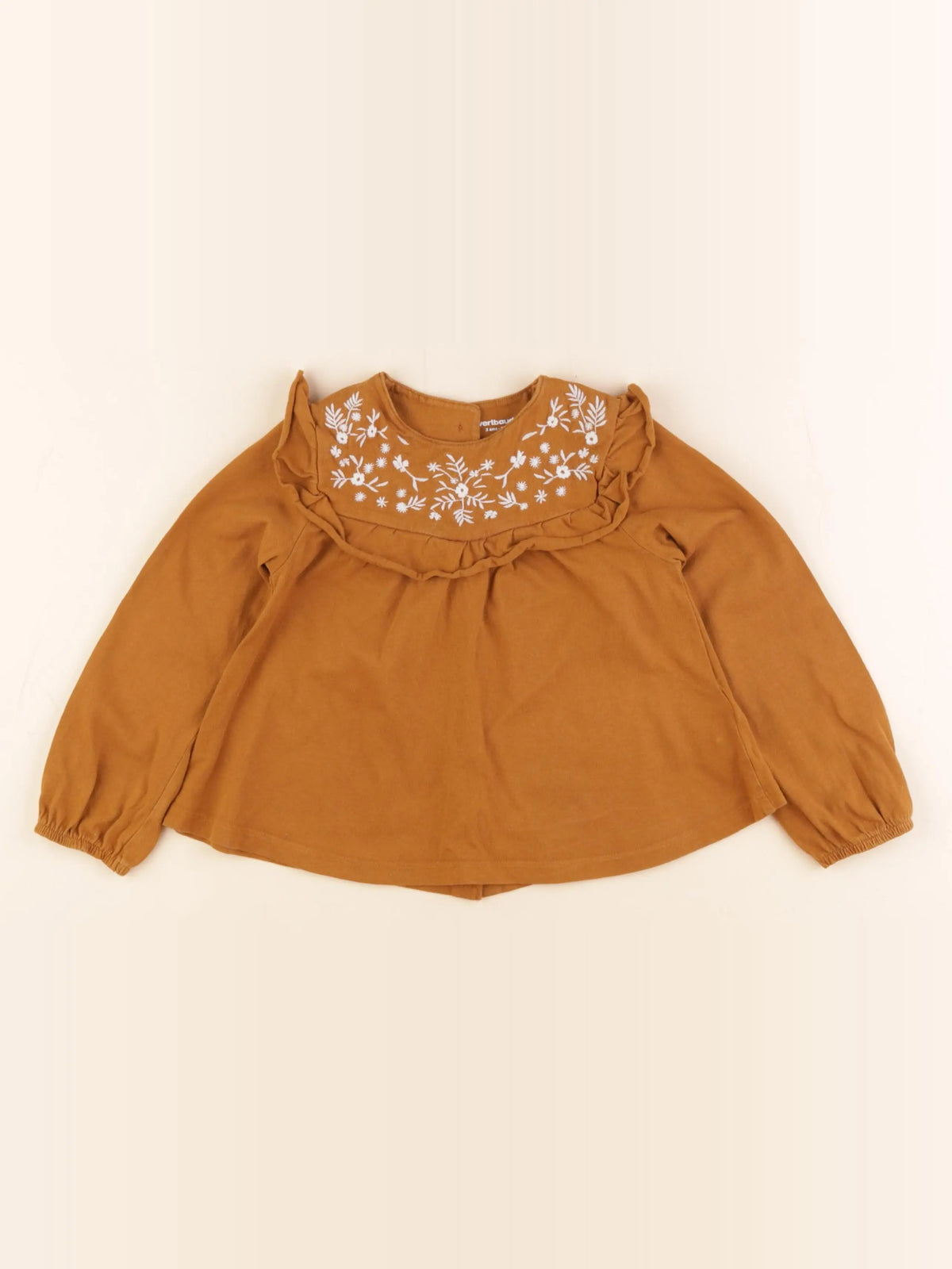 Vertbaudet - tee-shirt marron - 3 ans
