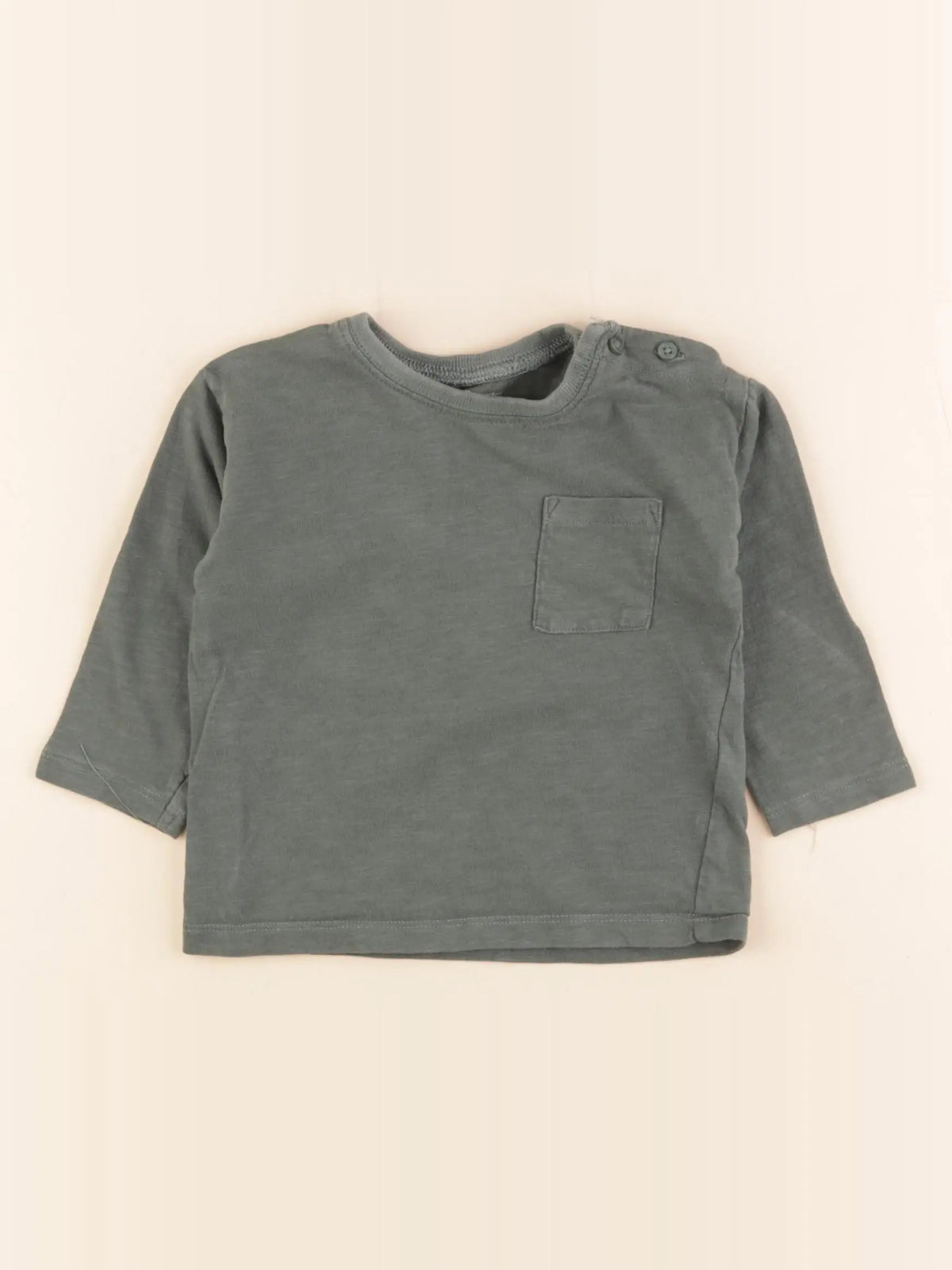 Vertbaudet - tee-shirt vert - 12 mois
