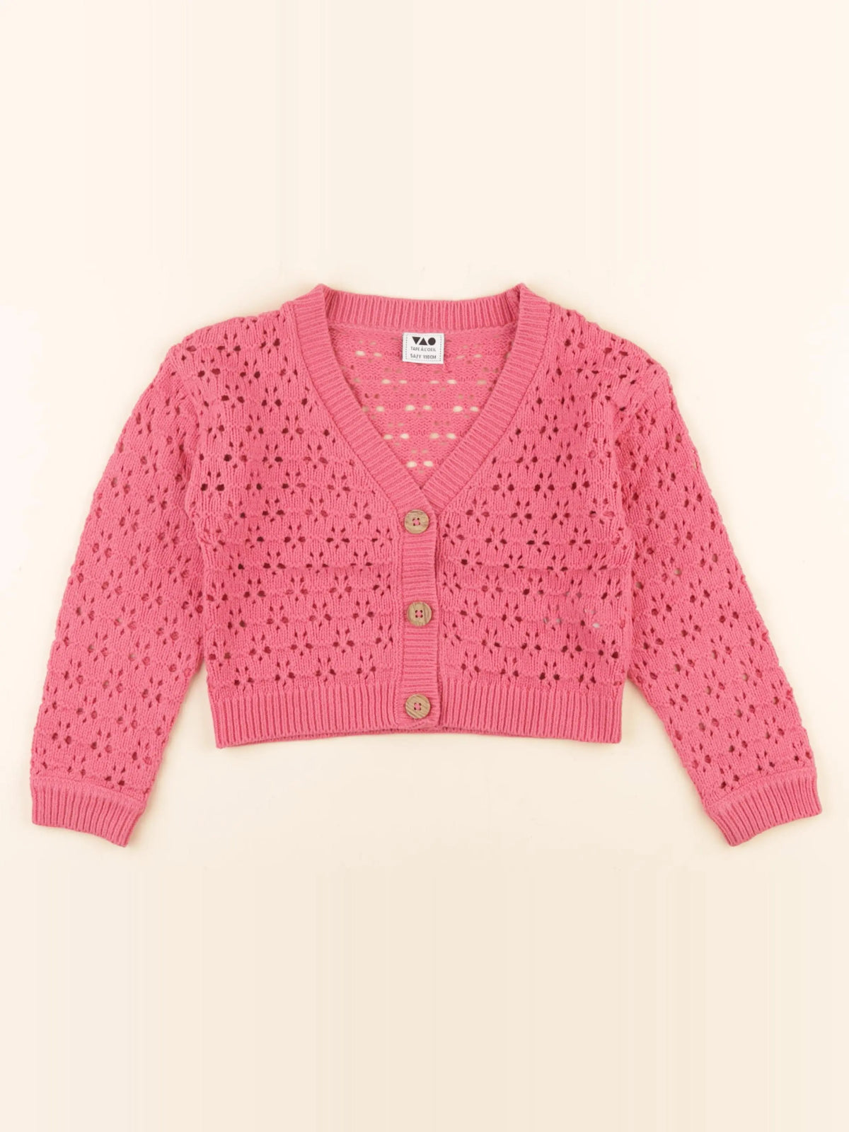 Tape à l'oeil - gilet rose - 5 ans