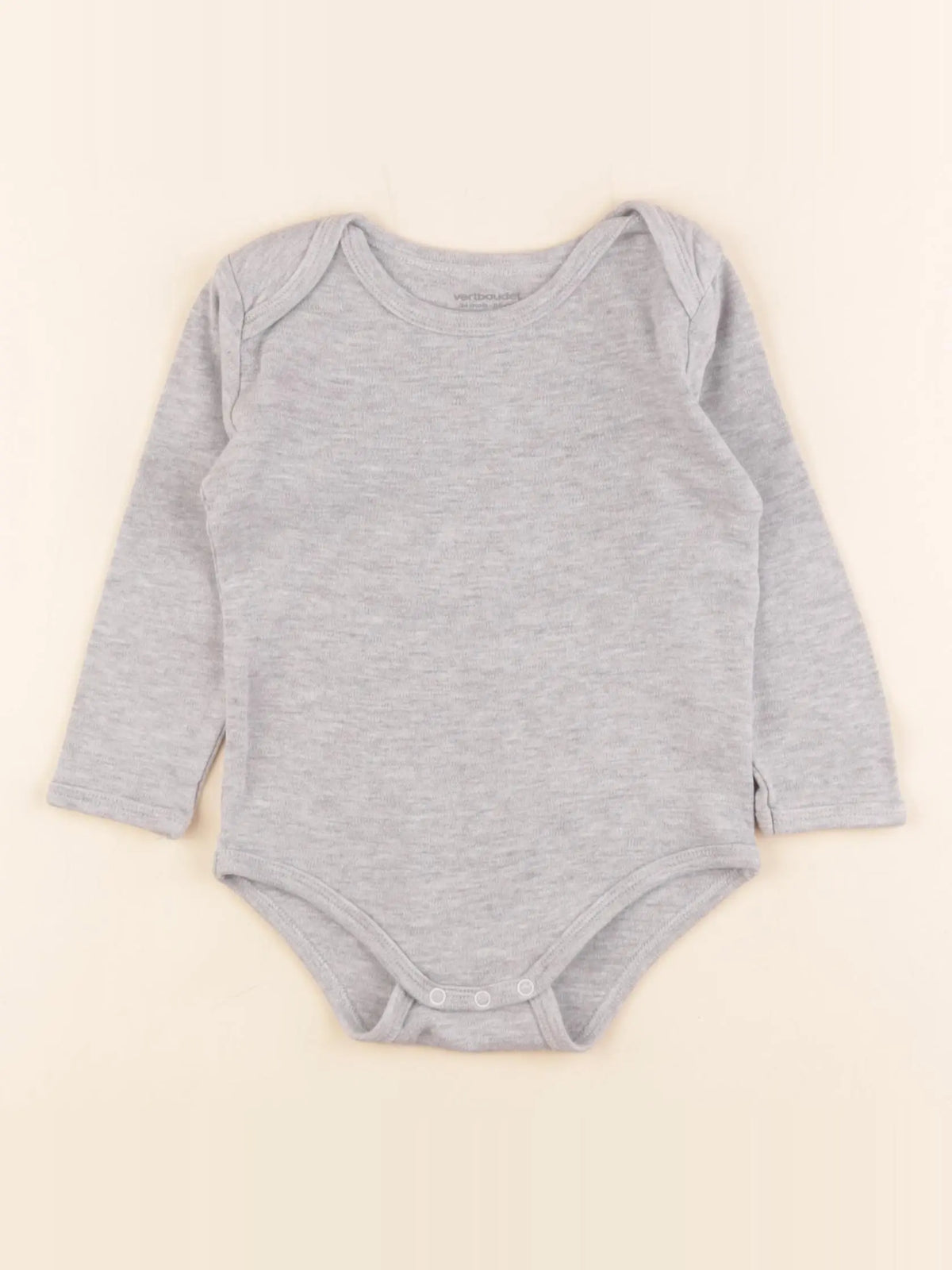 Vertbaudet - body gris - 24 mois