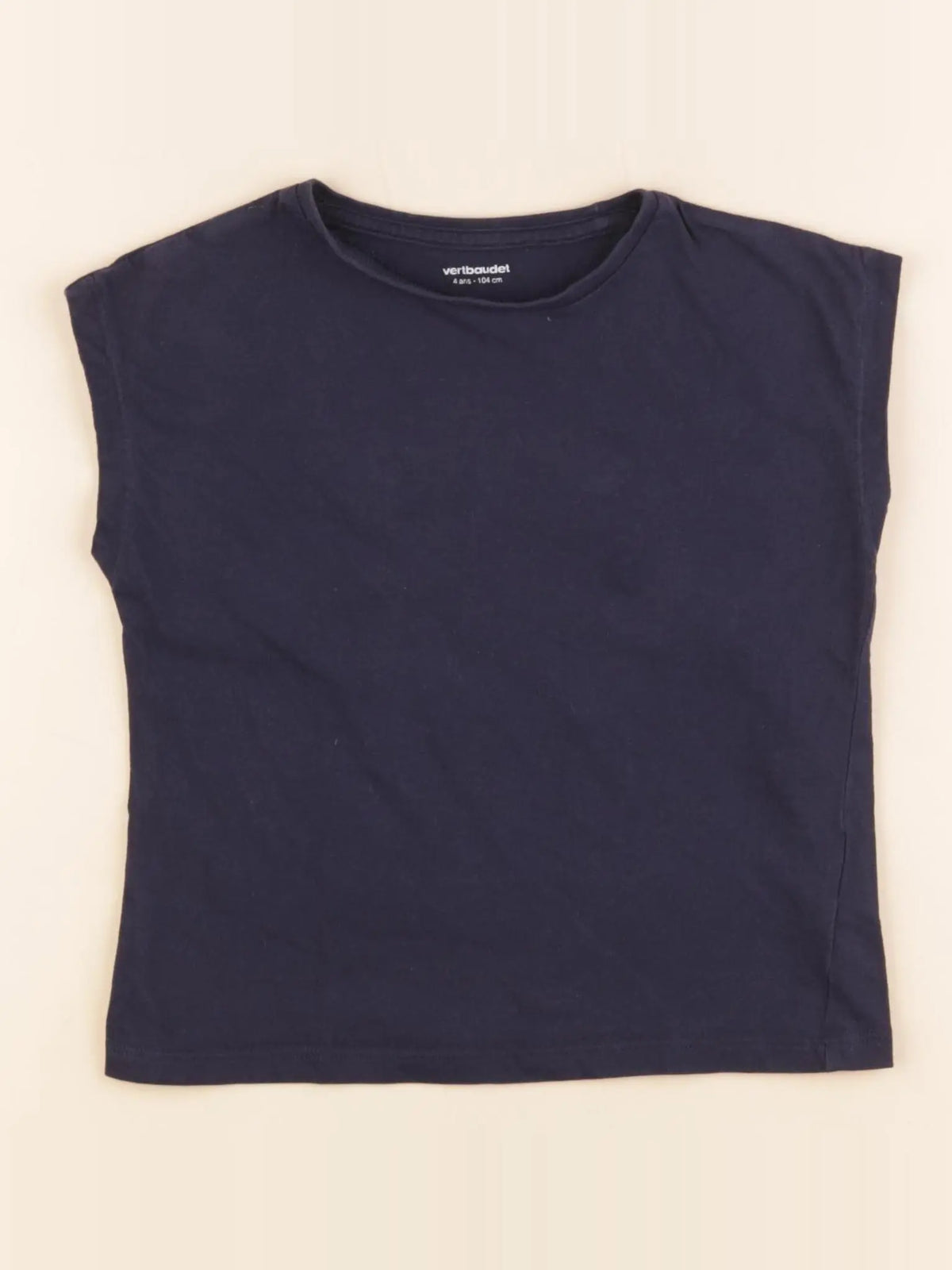 Vertbaudet - tee-shirt bleu - 4 ans