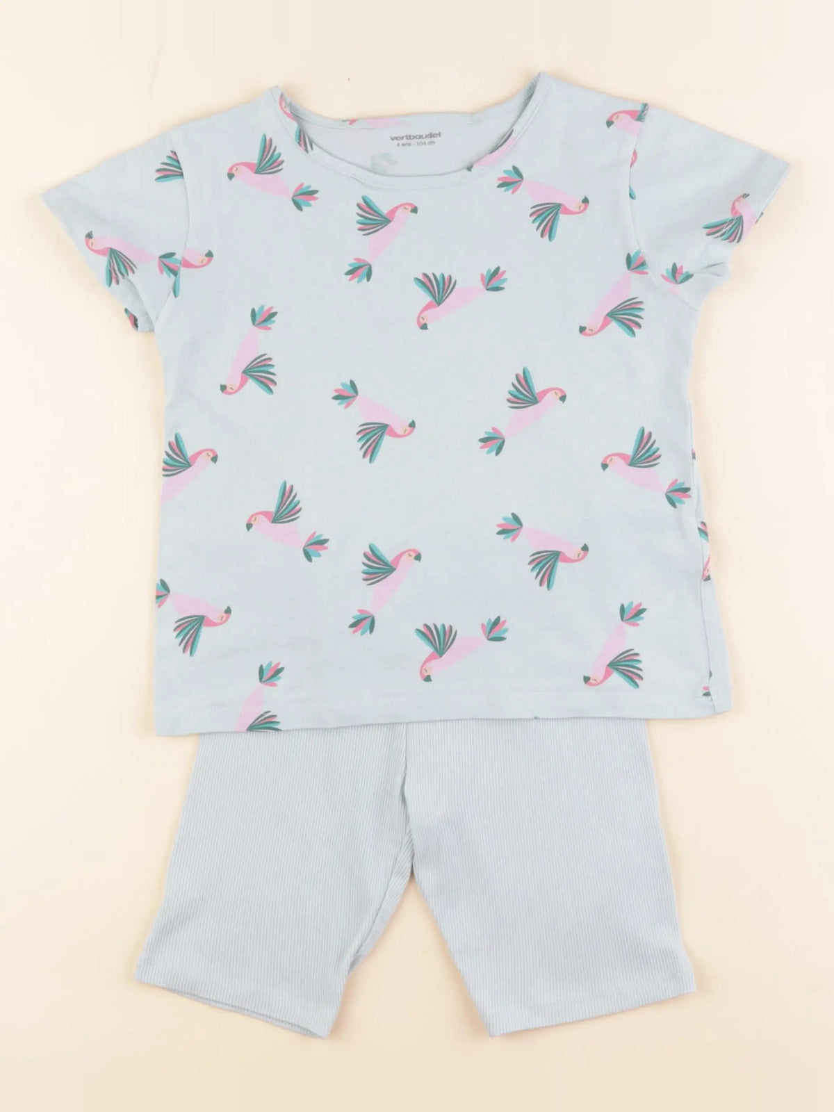 Vertbaudet - pyjama coton bleu - 4 ans