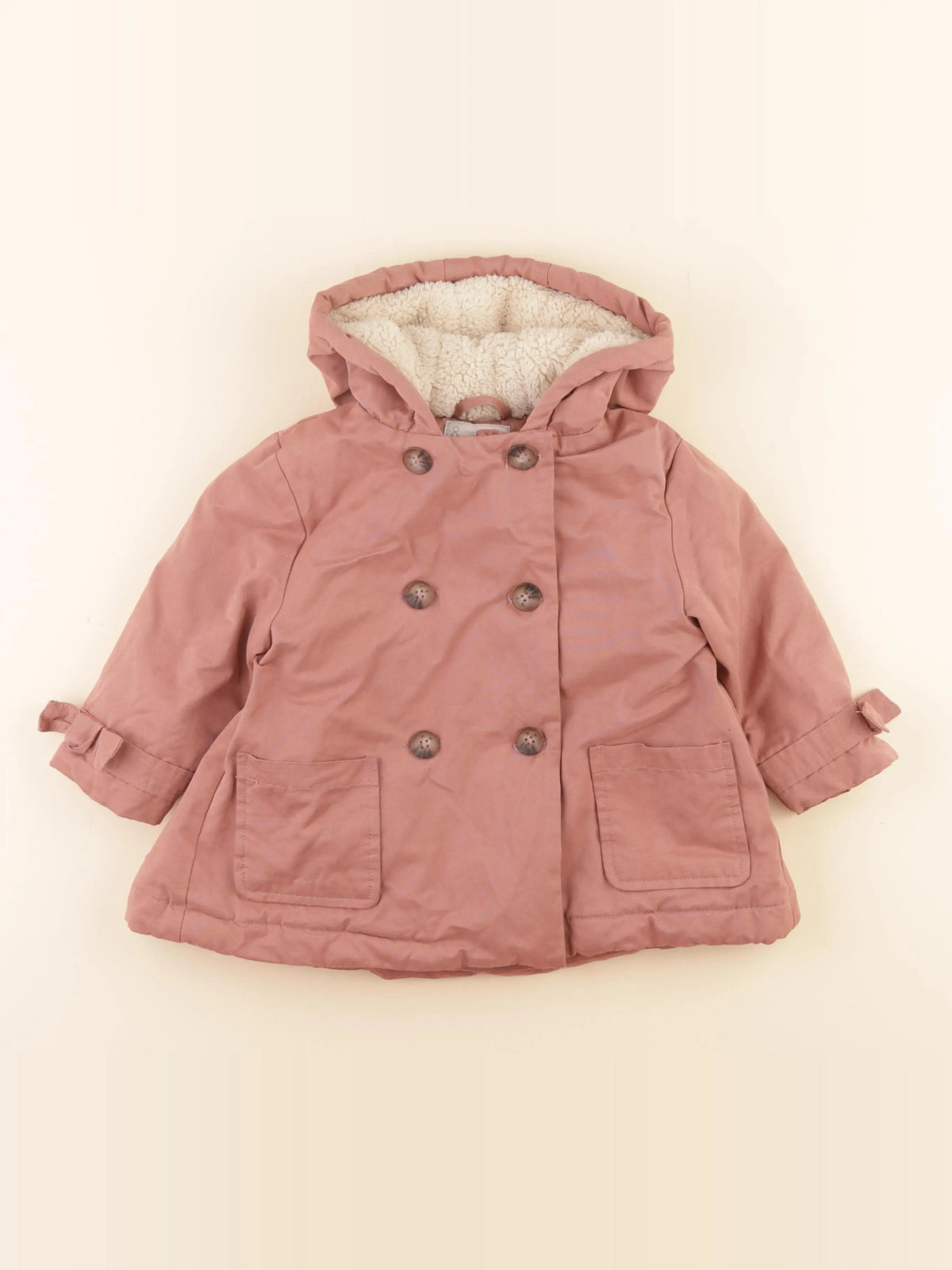 Vertbaudet - parka rose - 3 ans