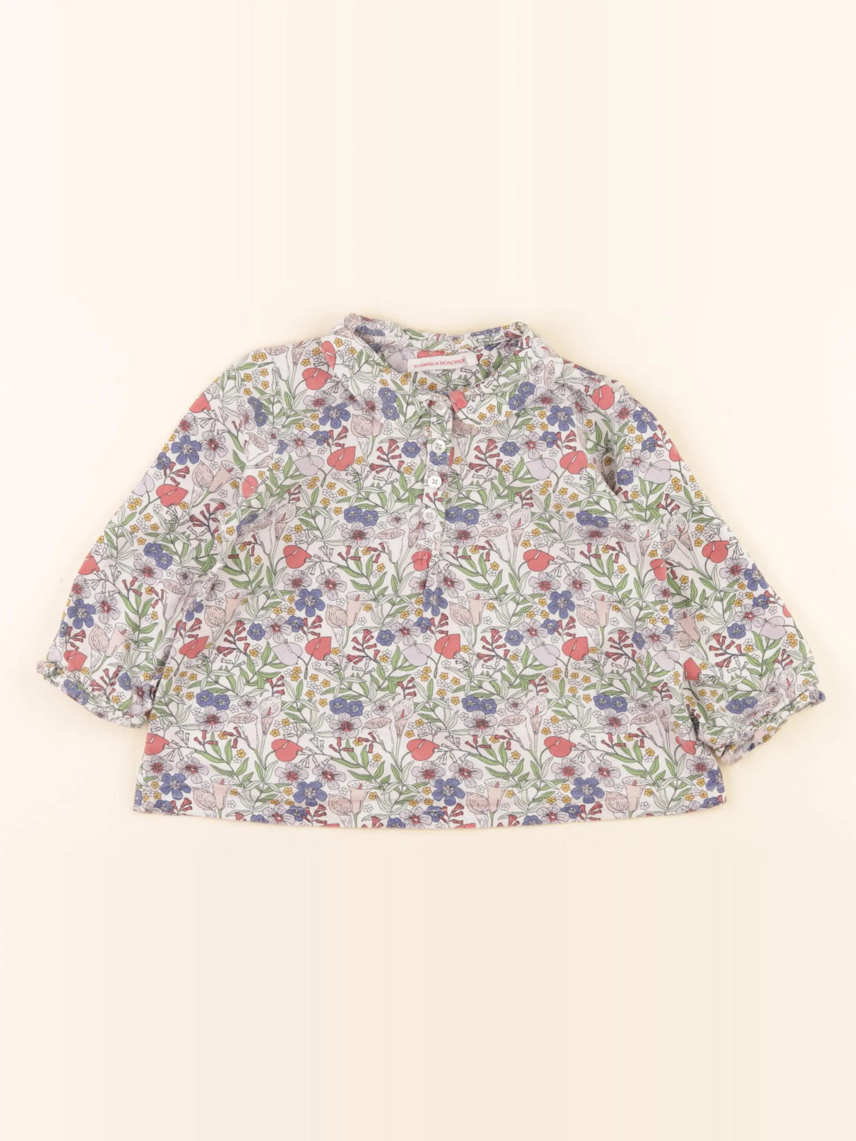 Monoprix - blouse multicolore - 3 ans