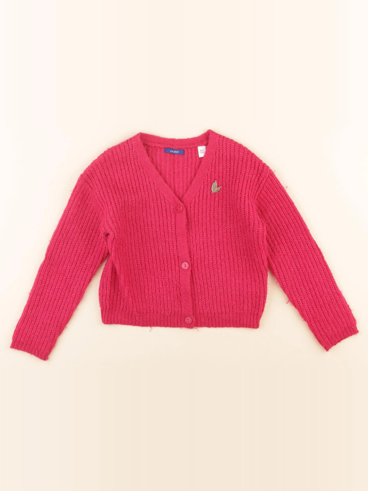 Okaidi - gilet rose - 6 ans