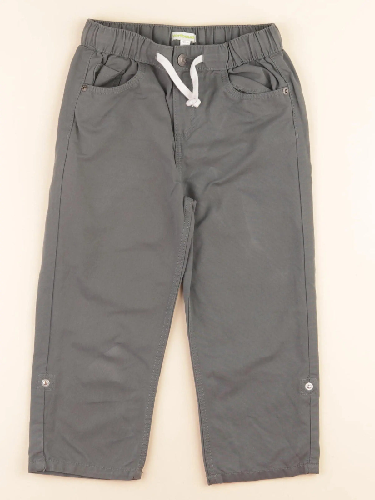 Vertbaudet - pantalon vert - 8 ans