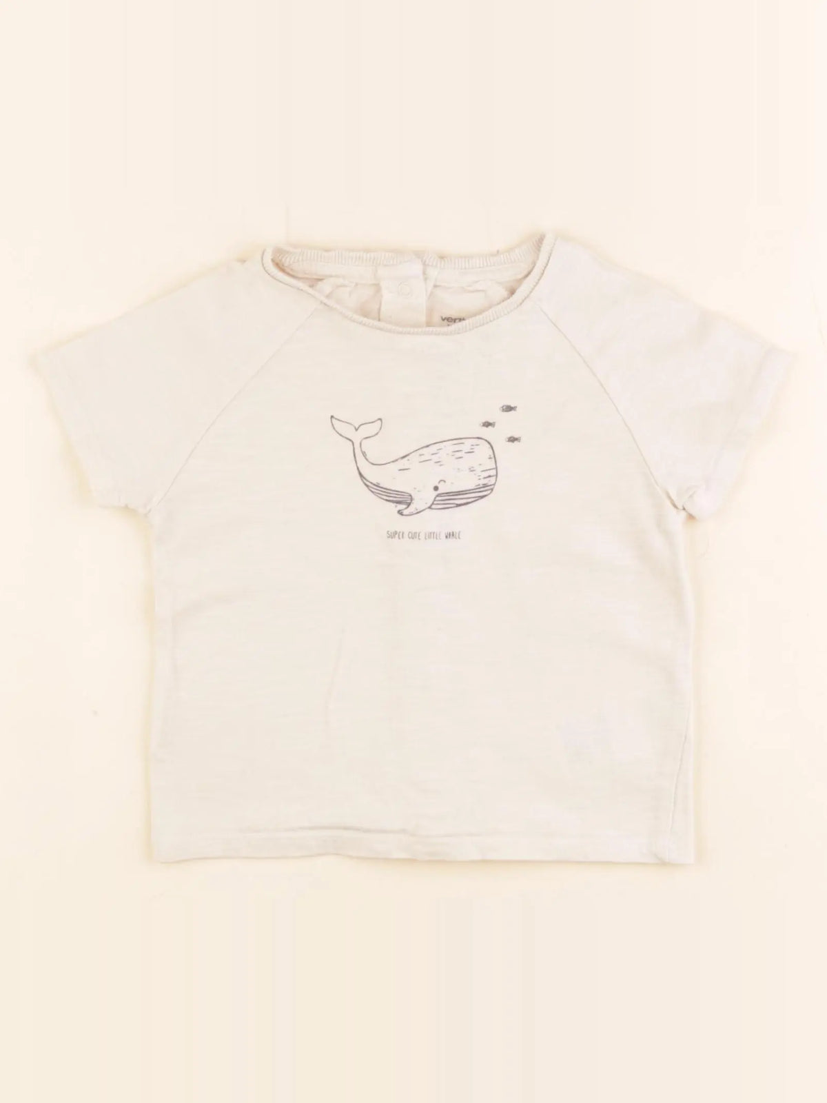 Vertbaudet - tee-shirt beige - 18 mois