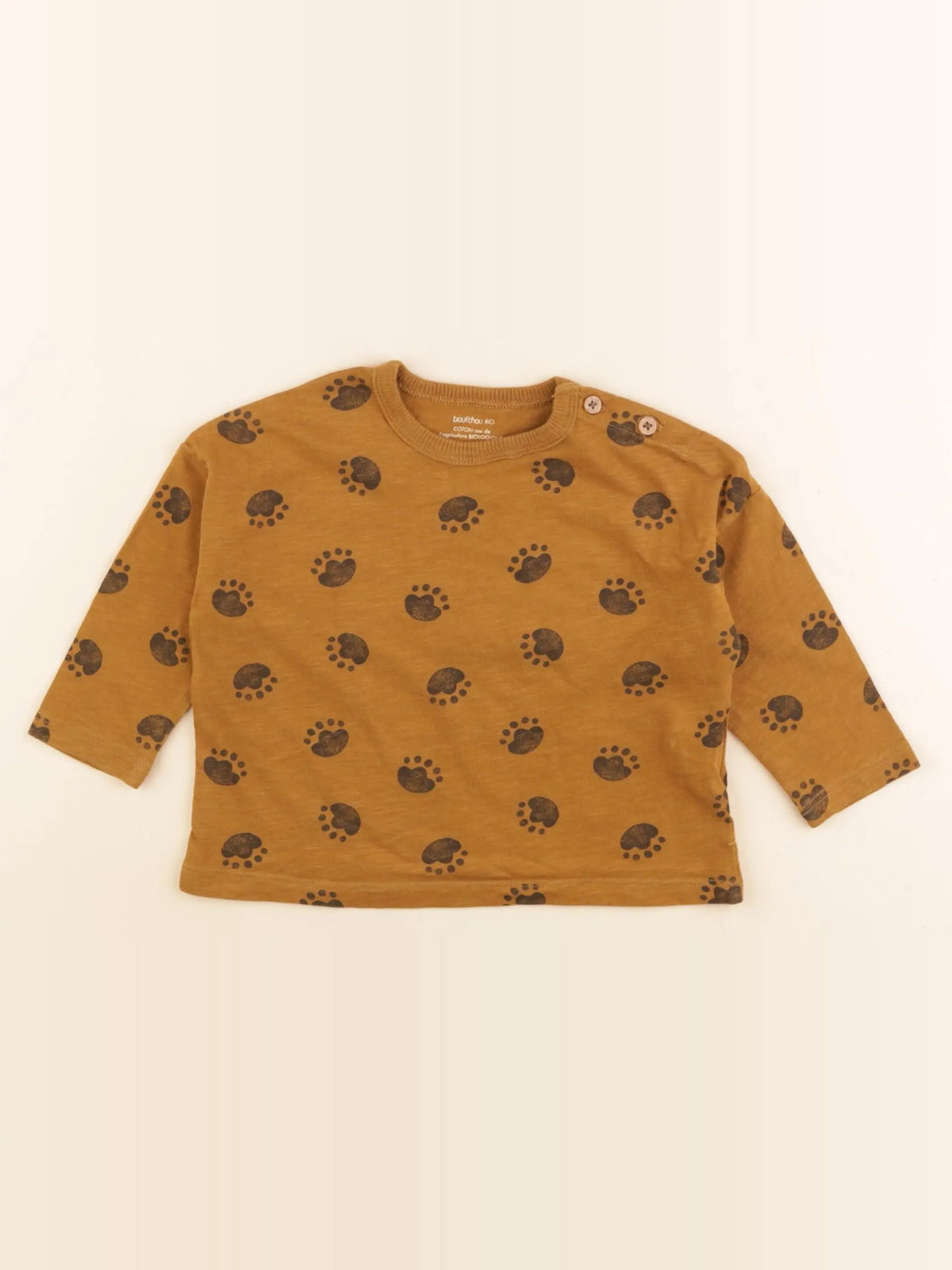 Boutchou - tee-shirt marron - 12 mois