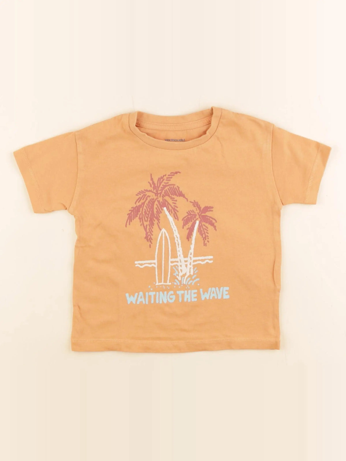 Vertbaudet - tee-shirt orange - 2 ans