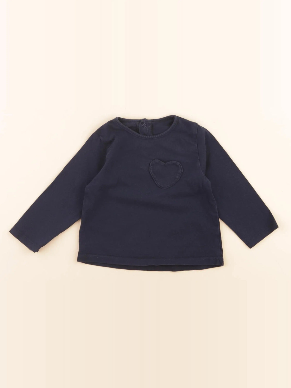 Vertbaudet - tee-shirt bleu - 12 mois
