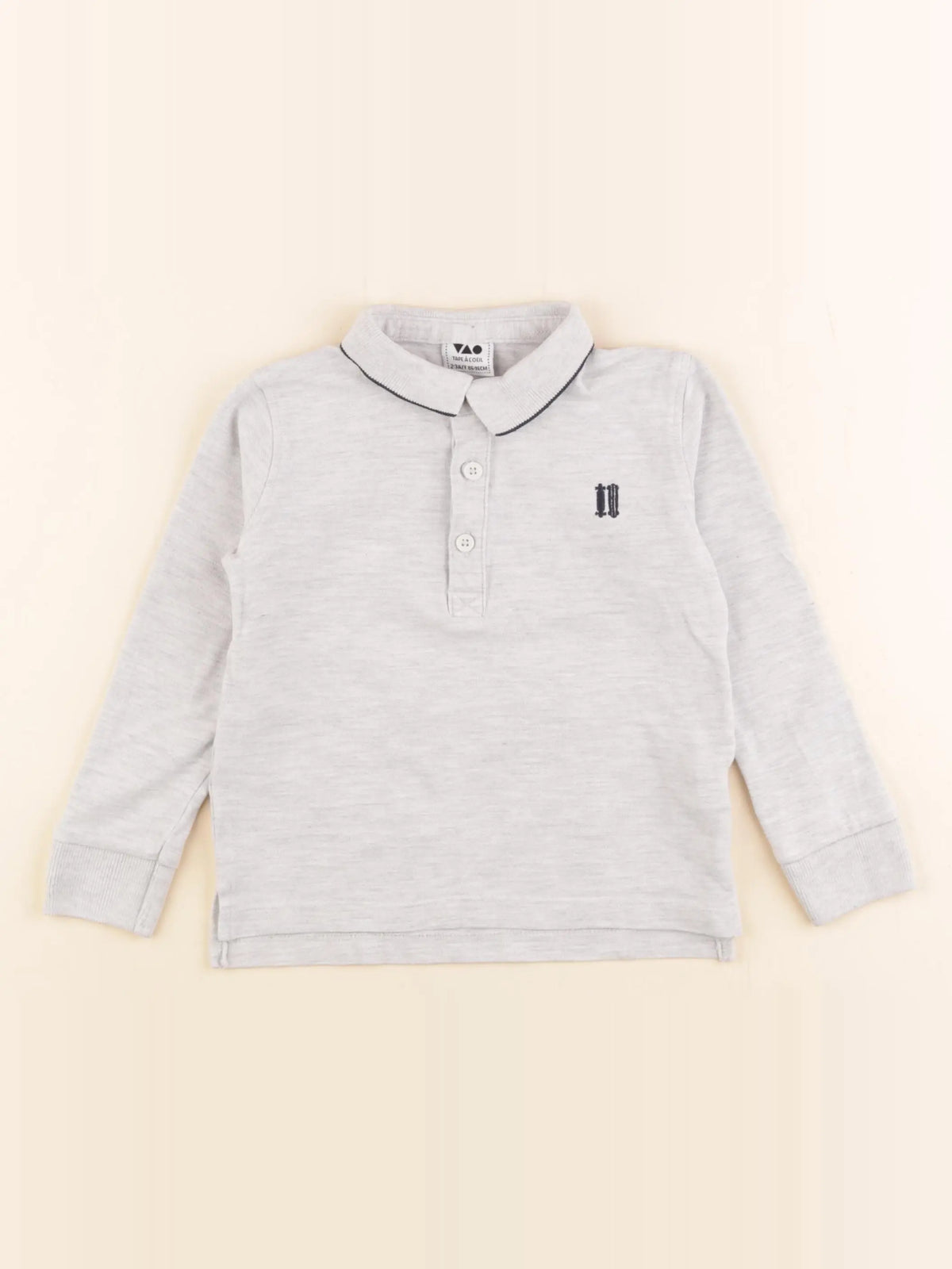 Tape à l'oeil - polo gris - 2/3 ans