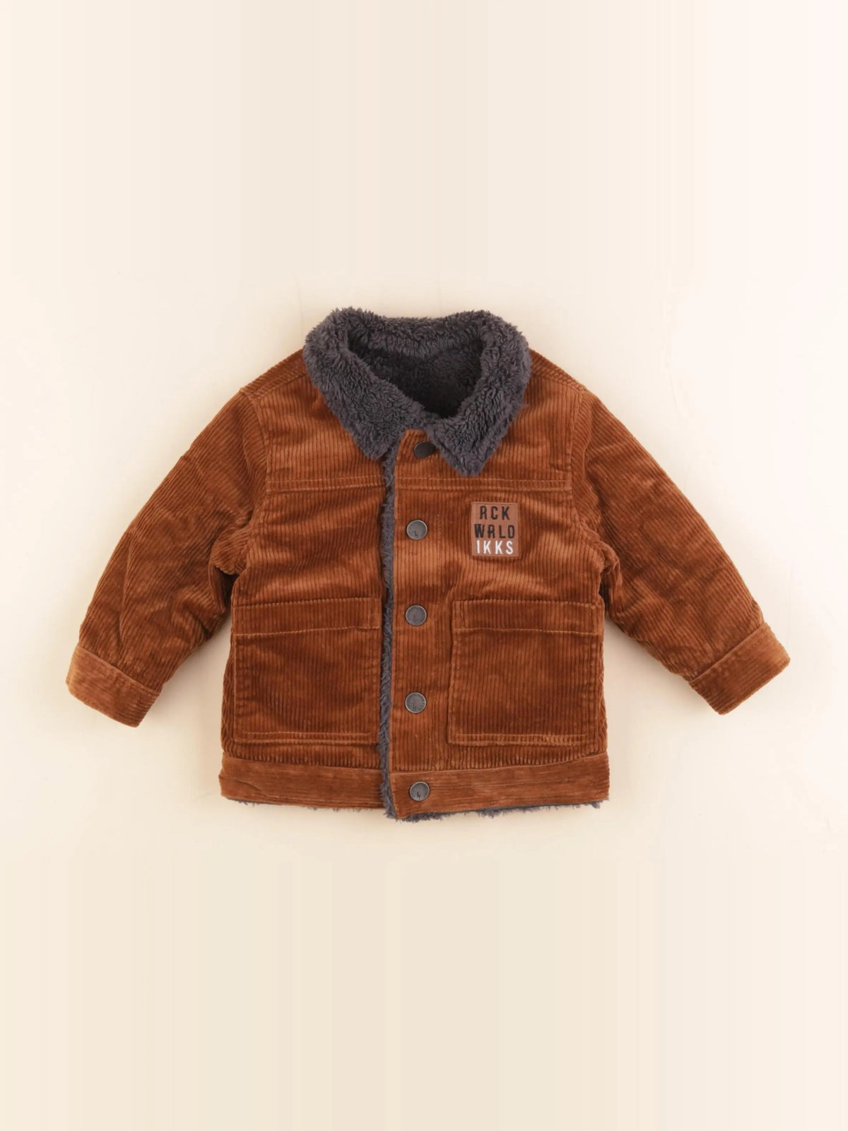 IKKS - veste réversible marron - 12 mois