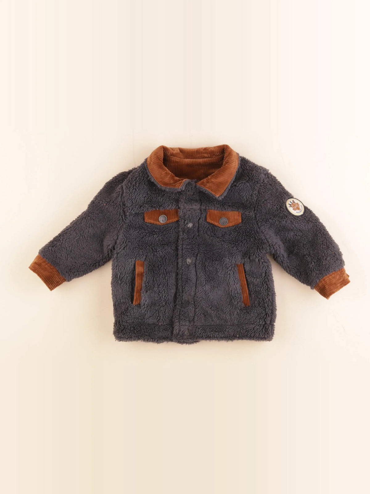 IKKS - veste réversible marron - 12 mois