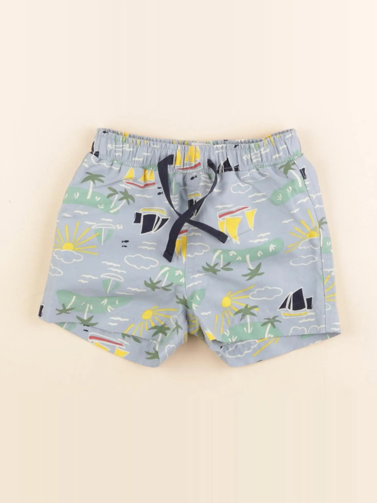 Petit Bateau - maillot de bain bleu - 12 mois