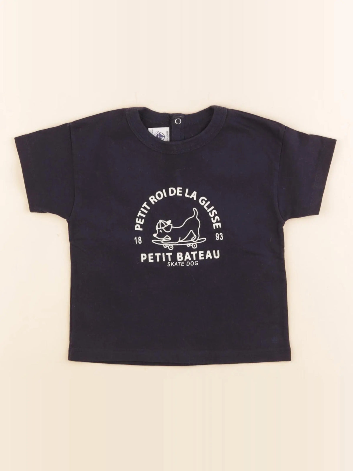 Petit Bateau - tee-shirt bleu - 18 mois