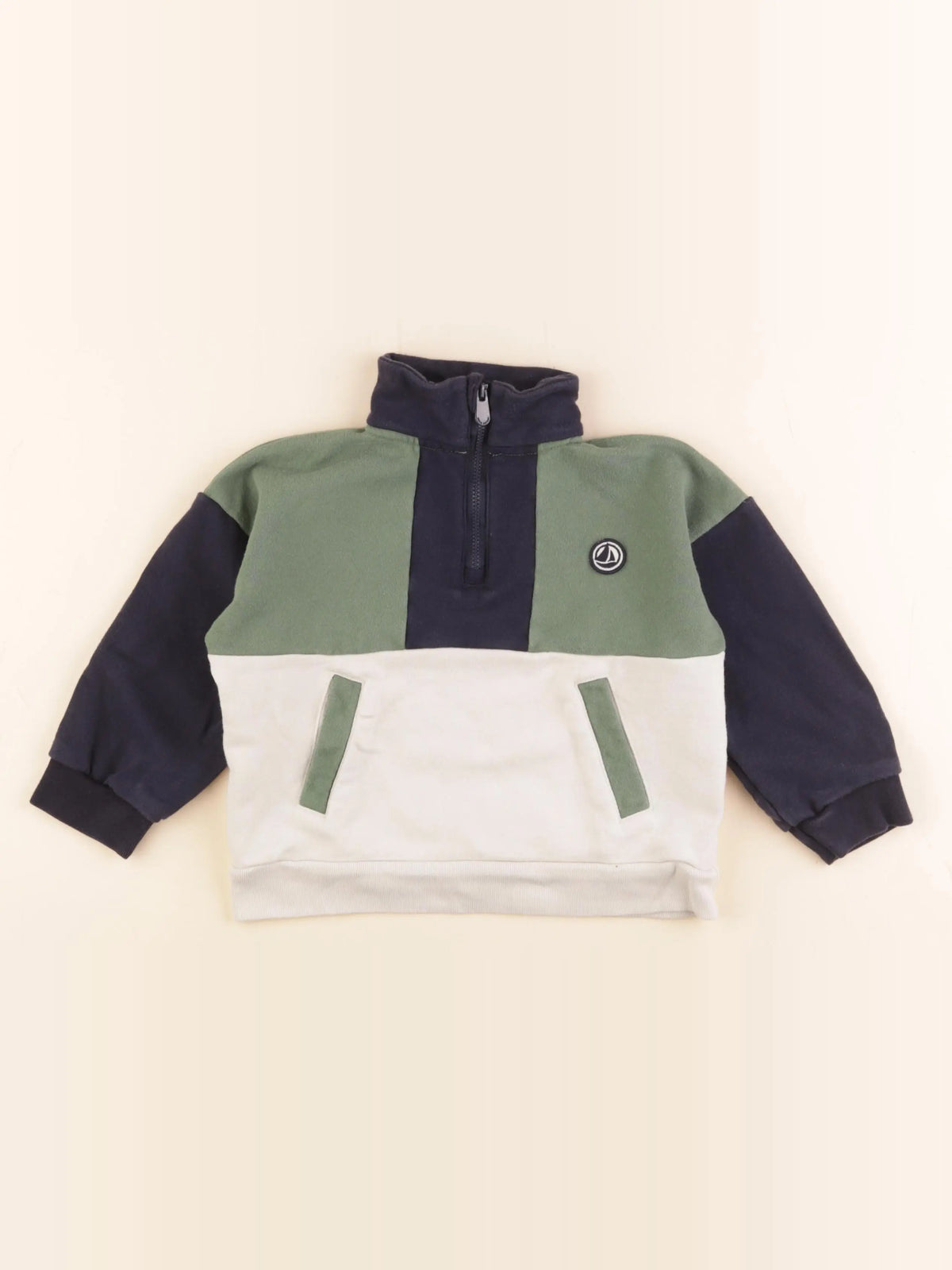 Petit Bateau - sweat multicolore - 4 ans