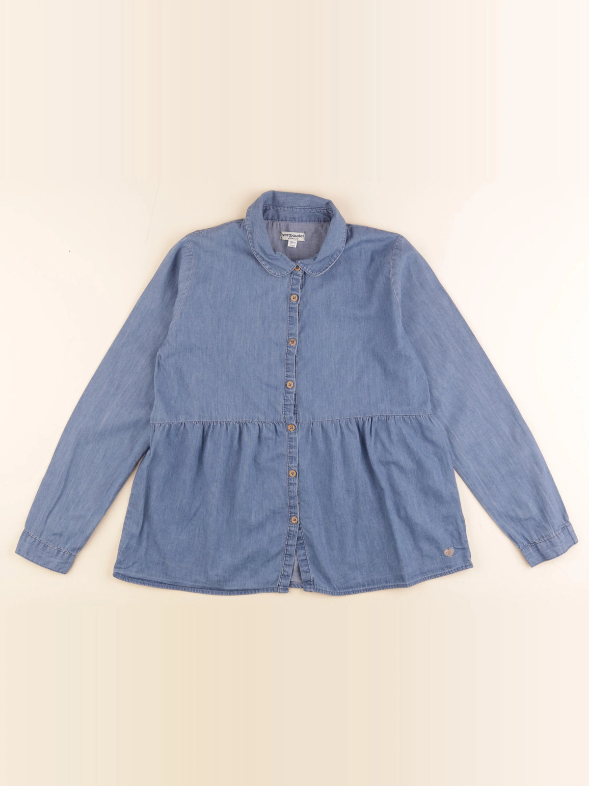 Vertbaudet - blouse bleu - 14 ans