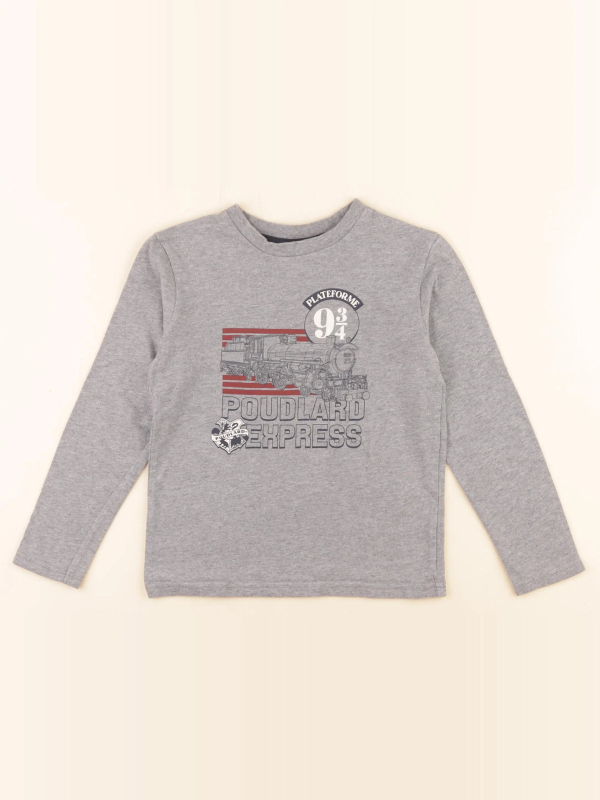 Cyrillus - tee-shirt gris - 8 ans