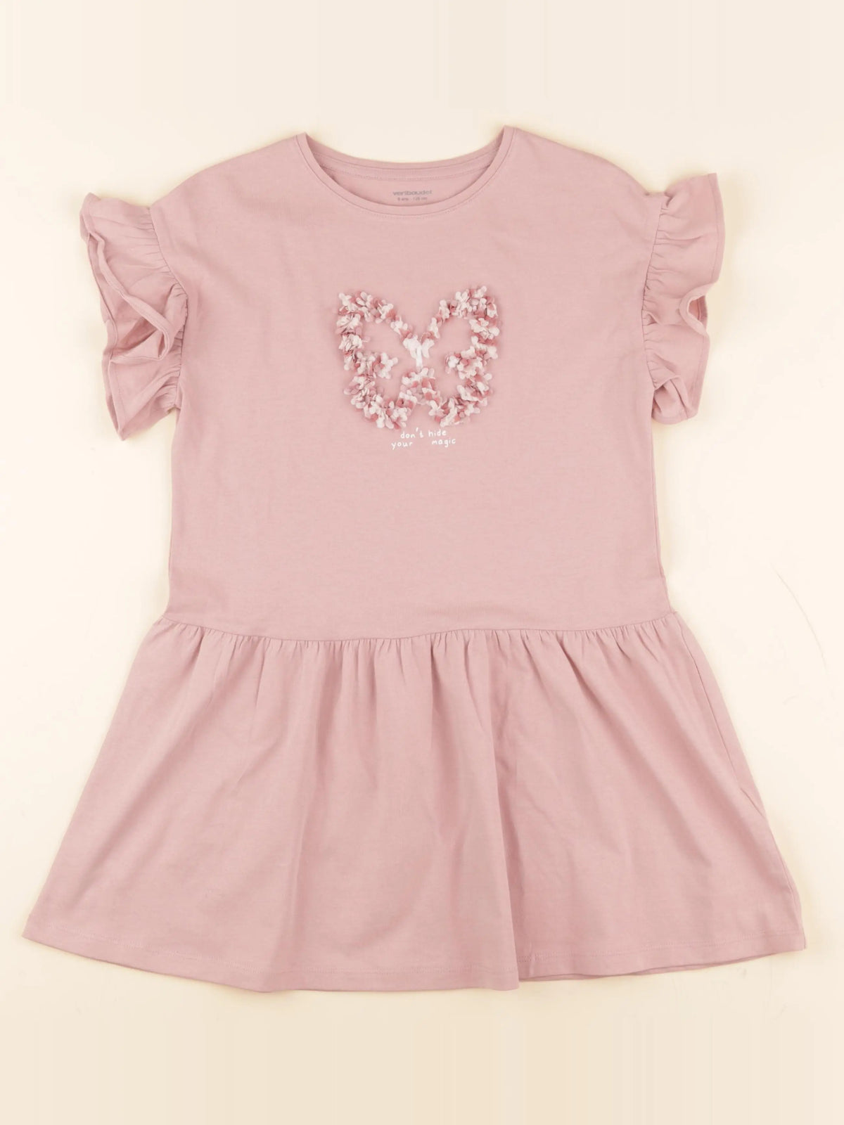 Vertbaudet - robe rose - 8 ans