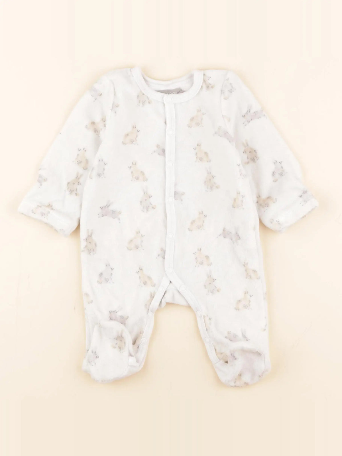 Boutchou - pyjama velours multicolore - 1 mois