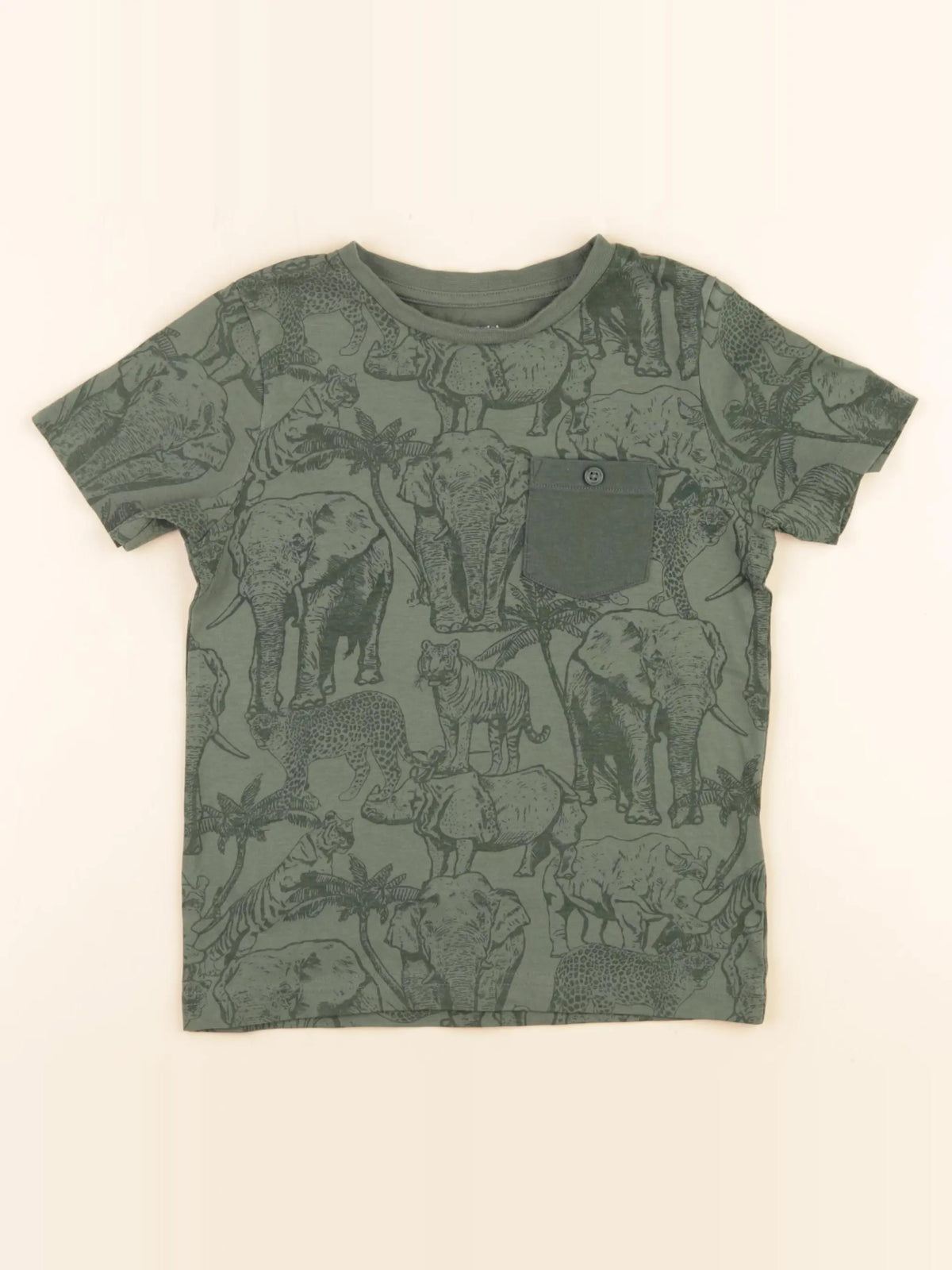 Vertbaudet - tee-shirt vert - 5 ans