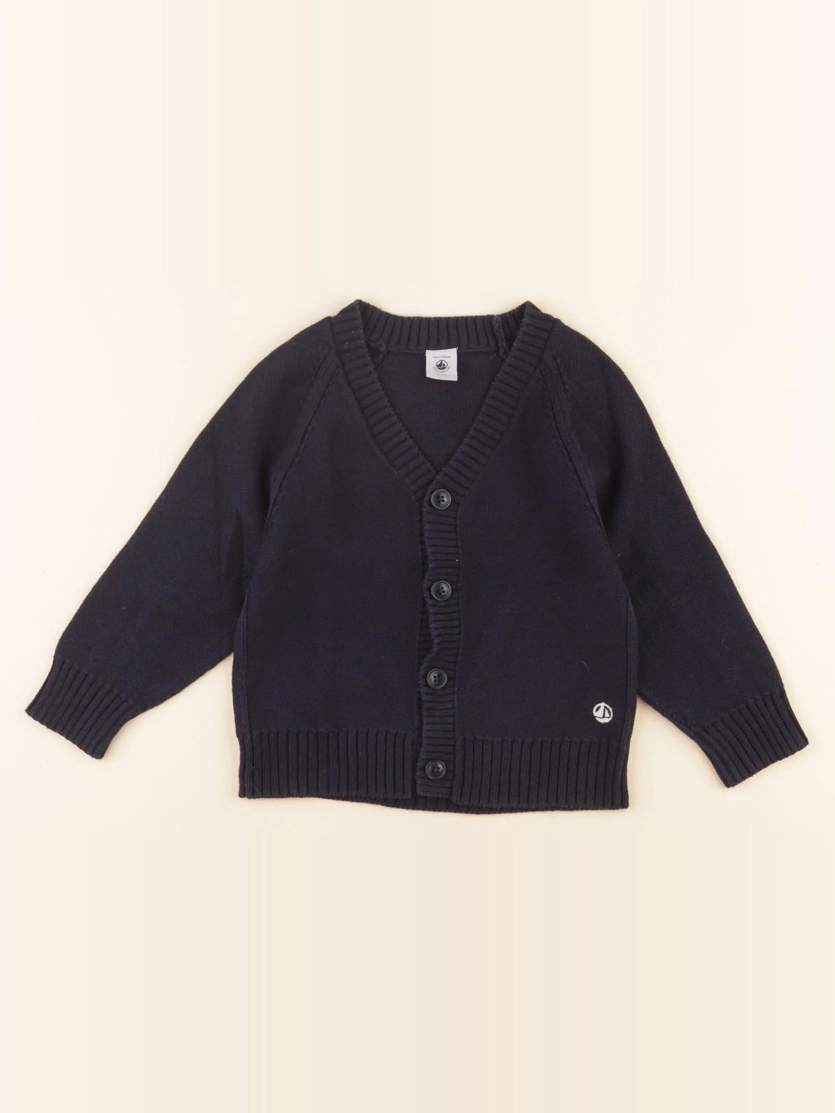 Petit Bateau - gilet bleu - 4 ans
